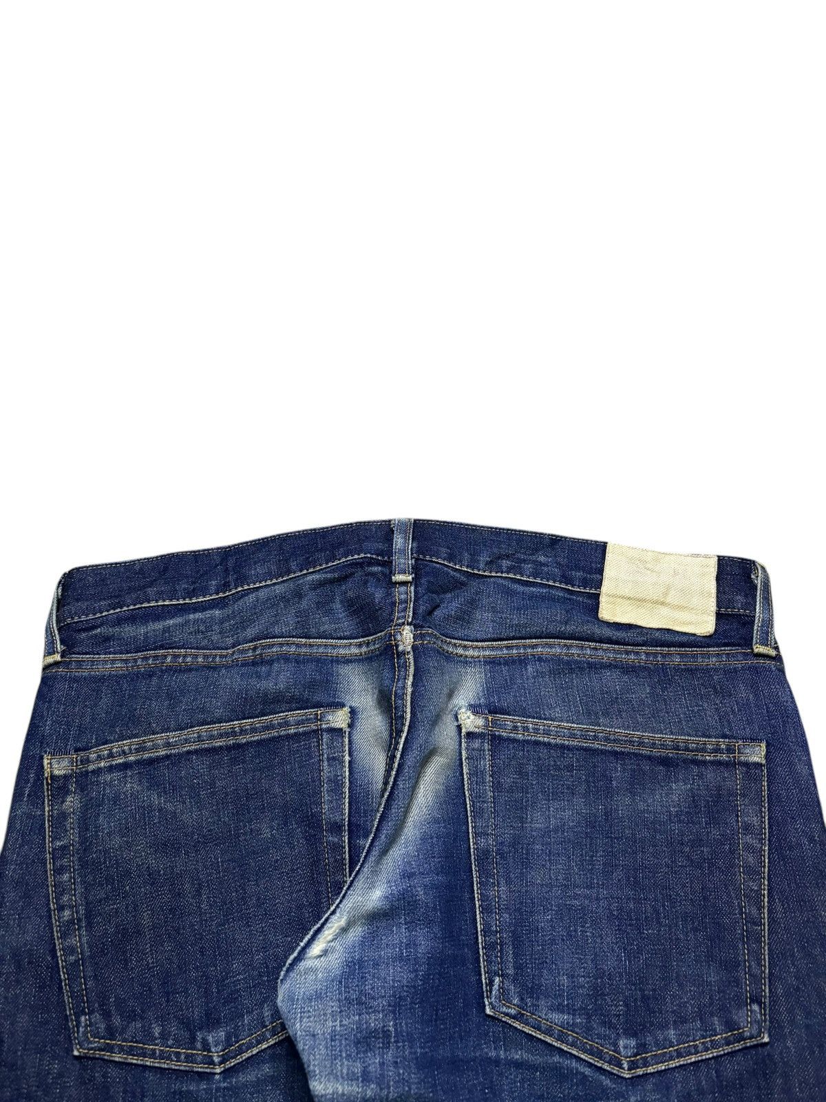 Designer × Japanese Brand Vintage Japanese Brand Selvedge Button Fly Mud Wash Jeans Size US 33 - 8 Thumbnail
