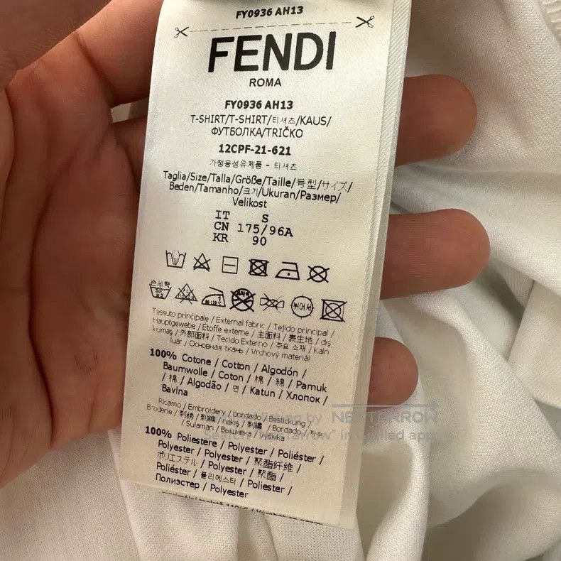 Fendi Fendi Graffiti Printed Logo Smile Embroidery Short Sleeve Size US S / EU 44-46 / 1 - 6 Thumbnail