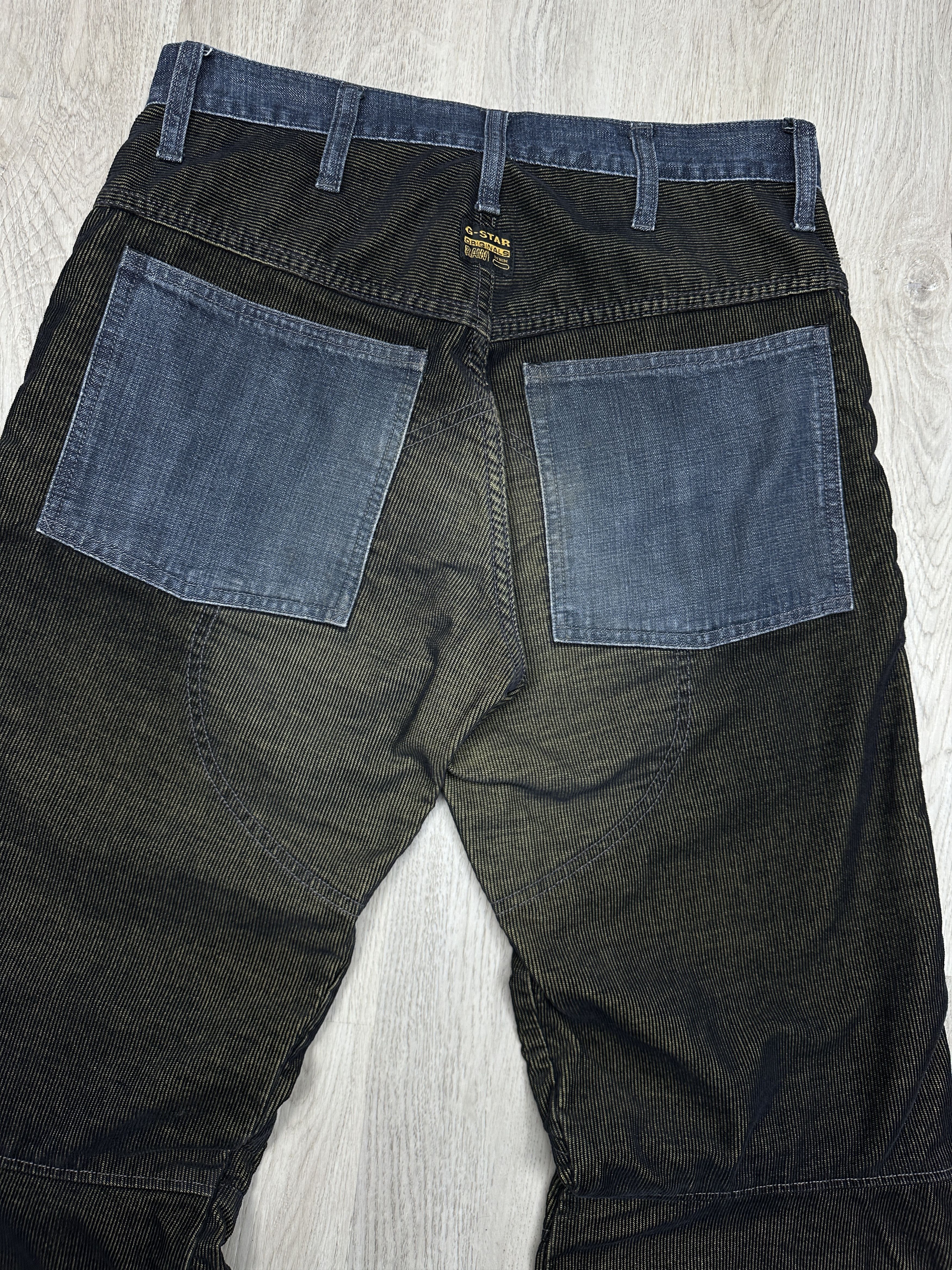 G-Star G Star Raw Elwood Corduroy Denim Pants Jeans Double Knee Size US 30 / EU 46 - 5 Thumbnail