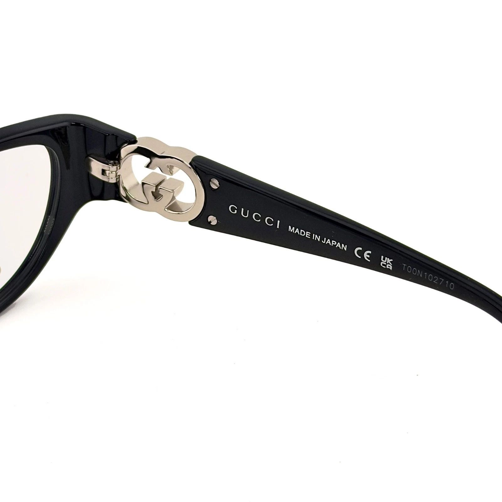 Gucci GUCCI GG1825O 1825 Black Silver Logo Unisex Eyeglasses 001 Size ONE SIZE - 7 Thumbnail