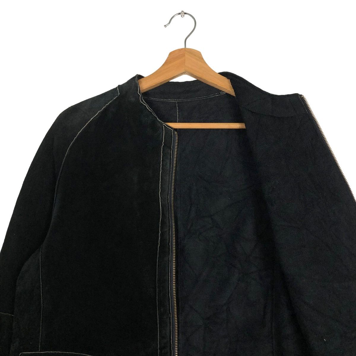 Hiroko Koshino Homme 🔥GENUINE LEATHER BIKER JACKET CROPPED HIROKO BIS SHEARLING Size M / US 6-8 / IT 42-44 - 12 Thumbnail