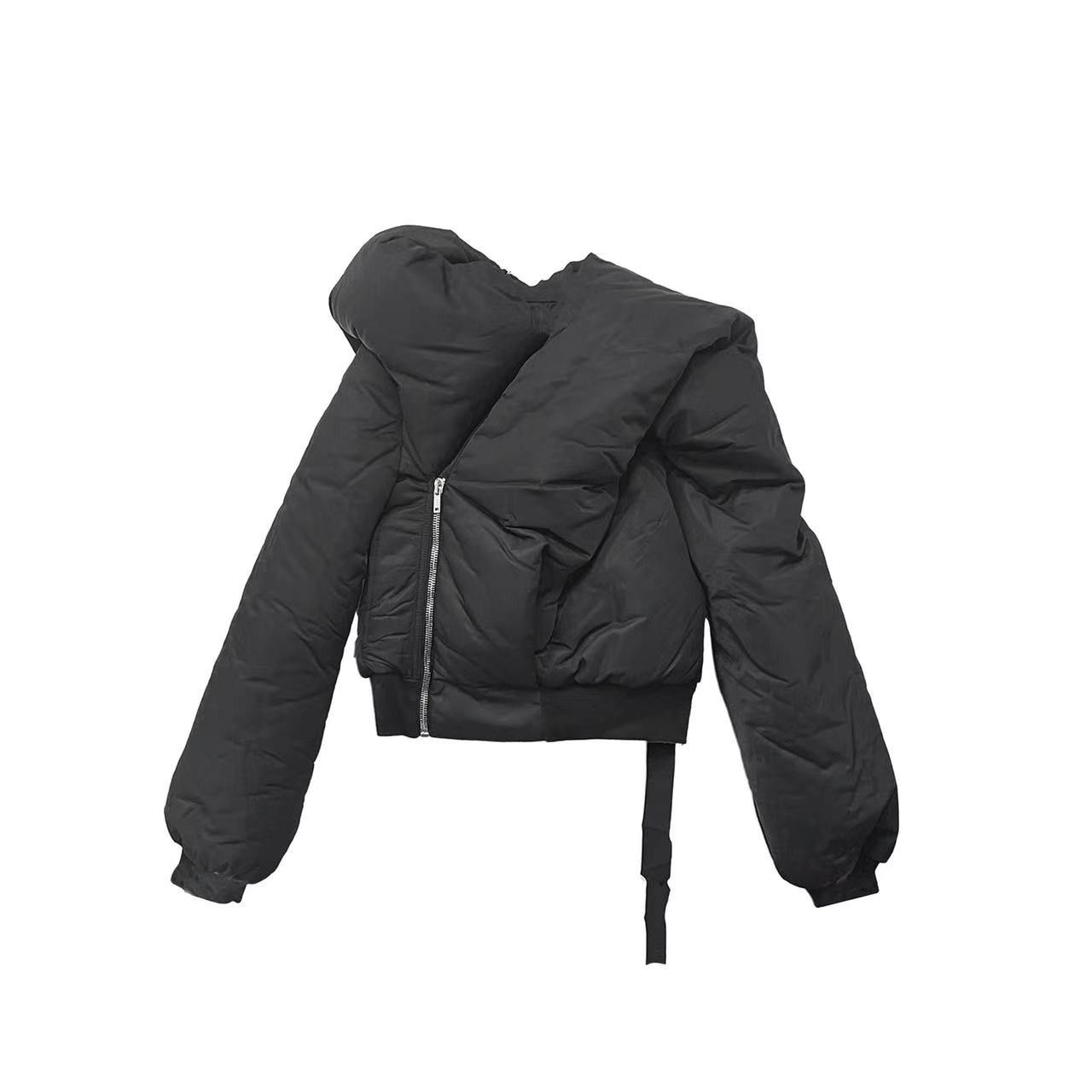 Rick Owens Drkshdw RICK OWENS DRKSHDW Black Doll Down Bomber Jacket Size US M / EU 48-50 / 2 - 1 Thumbnail