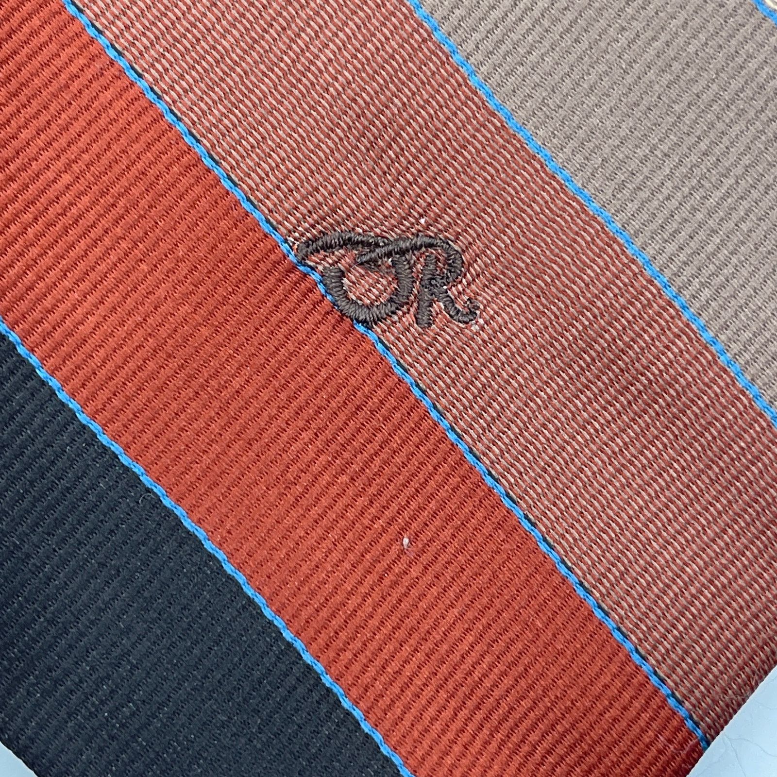 Oscar De La Renta Oscar De la Renta Stripe Ombre Tie Red Beige Size ONE SIZE - 6 Thumbnail