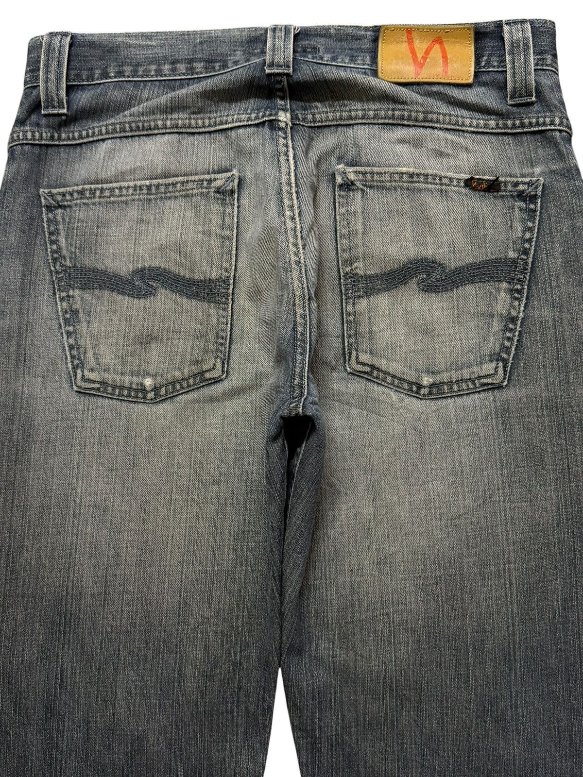 Nudie Jeans Vintage Y2K Nudie Italy Regular Ralf Faded Wash Distressed Size US 31 - 4 Thumbnail