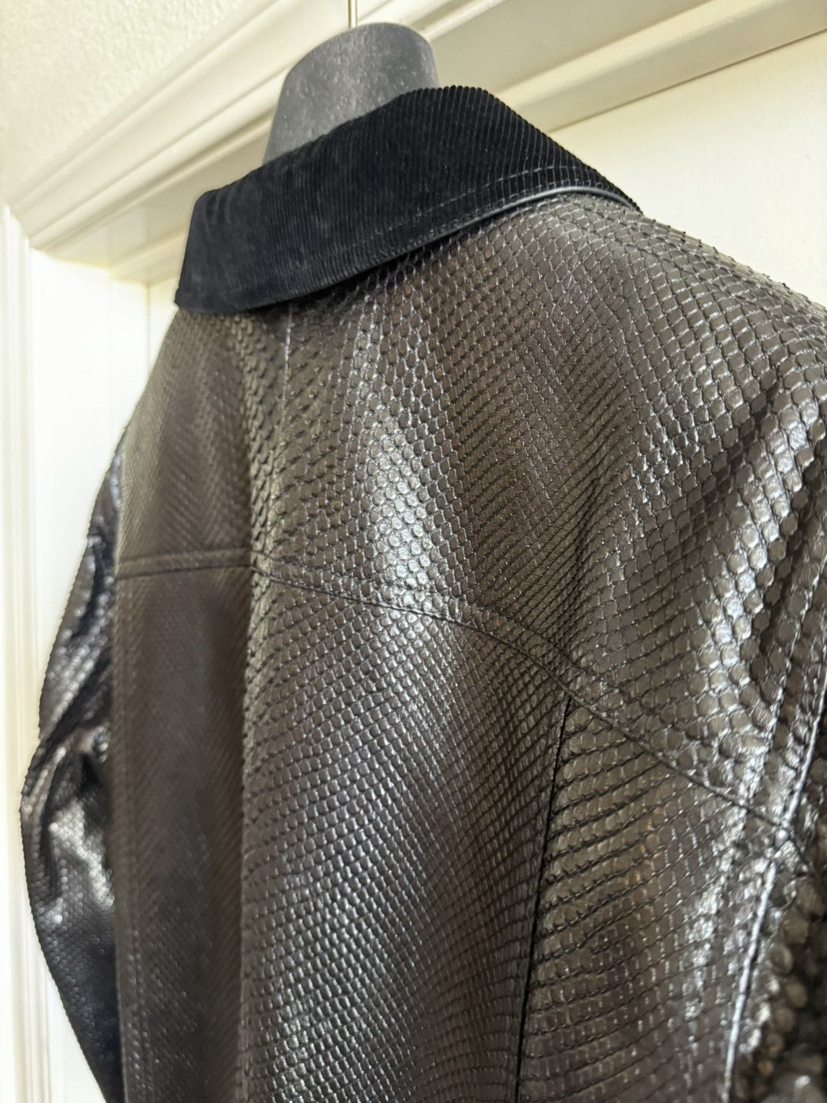 Berluti Berluti Haider Ackerman Runway Python Trucker Jacket Size US L / EU 52-54 / 3 - 7 Thumbnail
