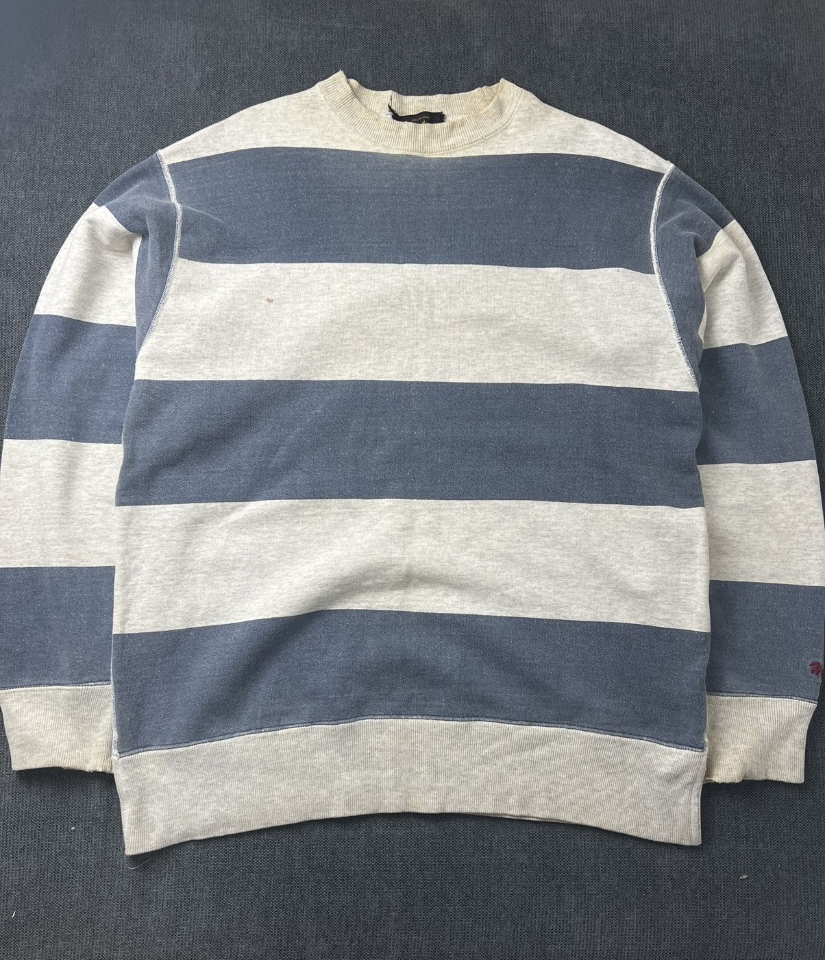 Hysteric Glamour Vtg Distress Hysteric Glamour Stripes Sweatshirt Size US L / EU 52-54 / 3 - 2 Thumbnail