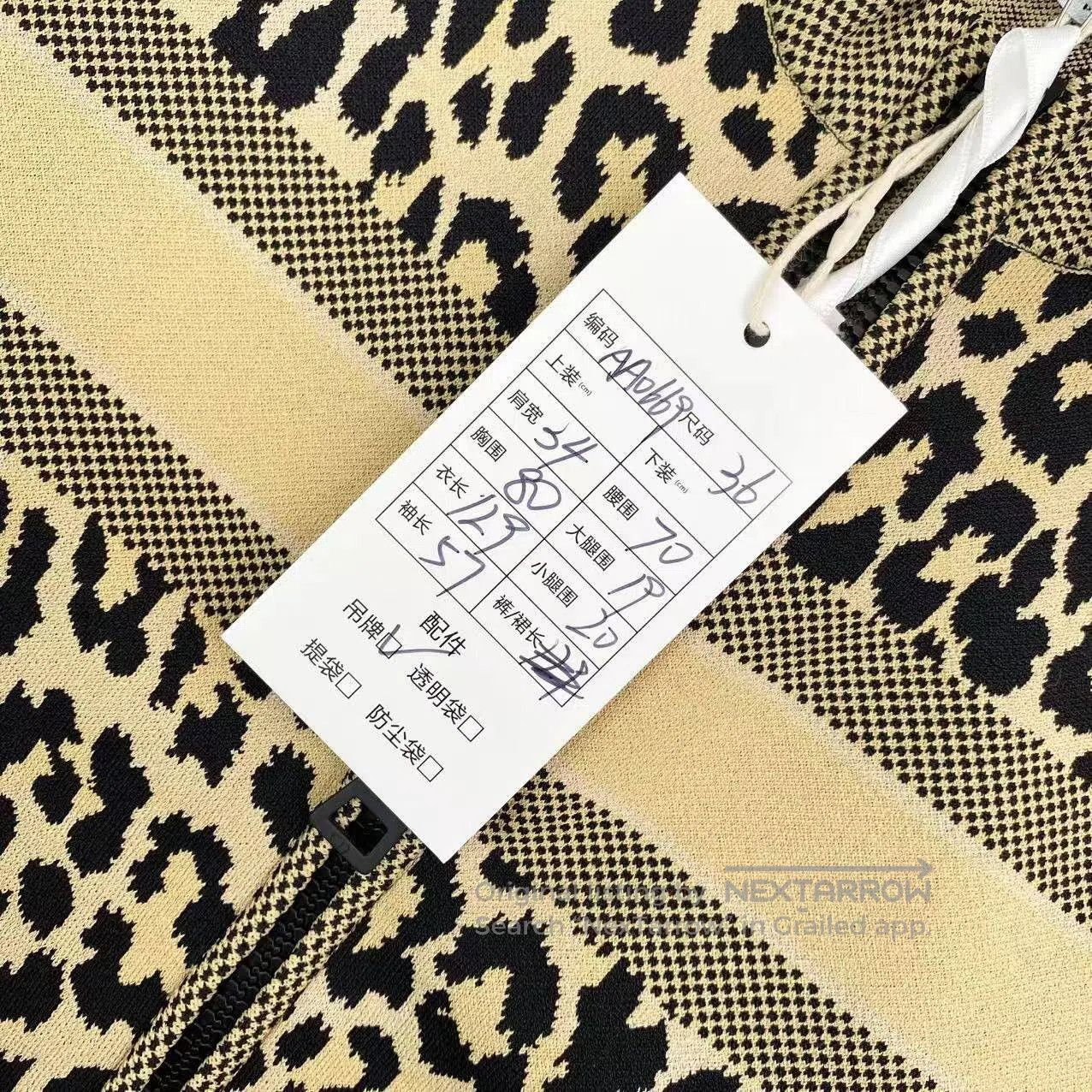 Dior Dior Leopard print back logo slogan long-sleeved jumpsuit| Size XXS / US 00 / IT 34 - 7 Thumbnail