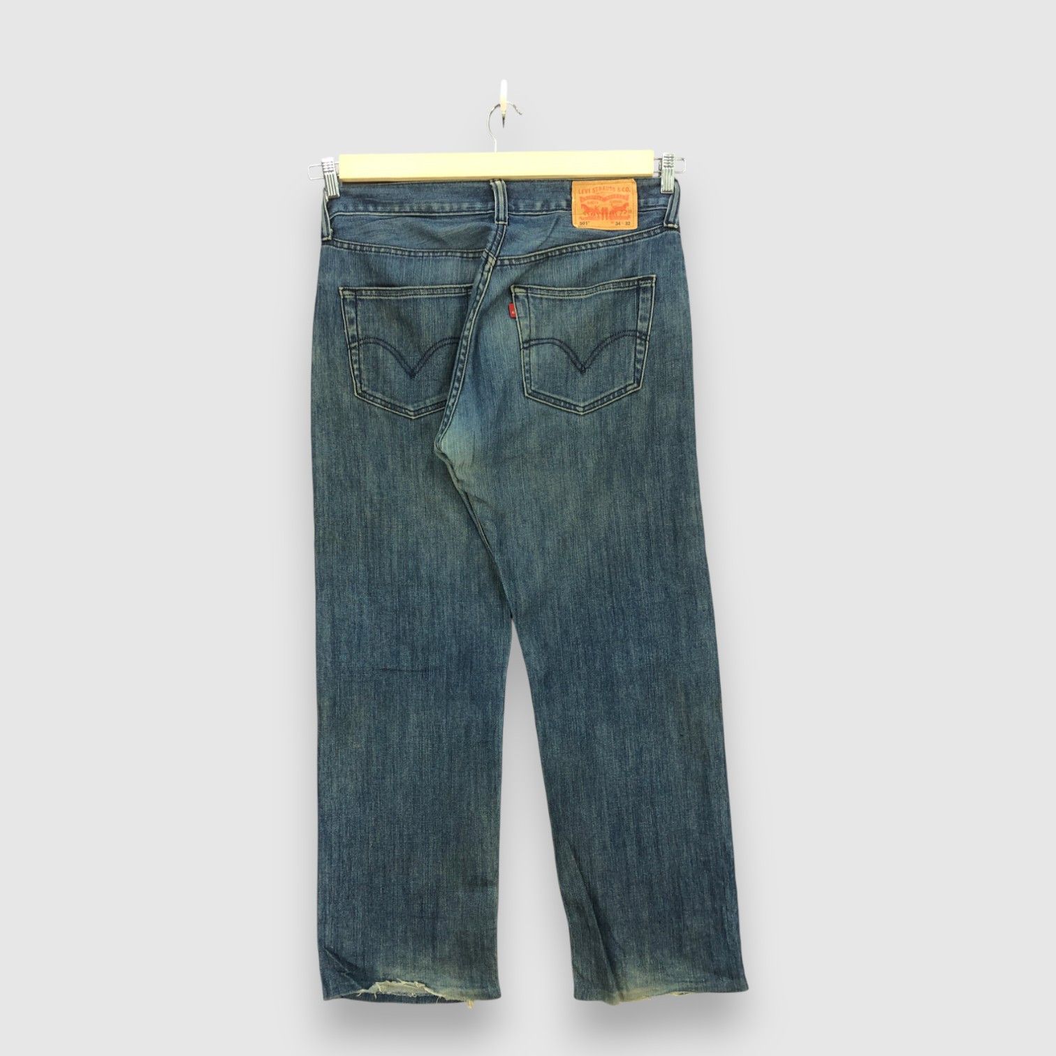 Levi's Vintage 90's Levis 501 Faded Jeans Levi's Stone Wash Denim Size US 34 / EU 50 - 2 Thumbnail