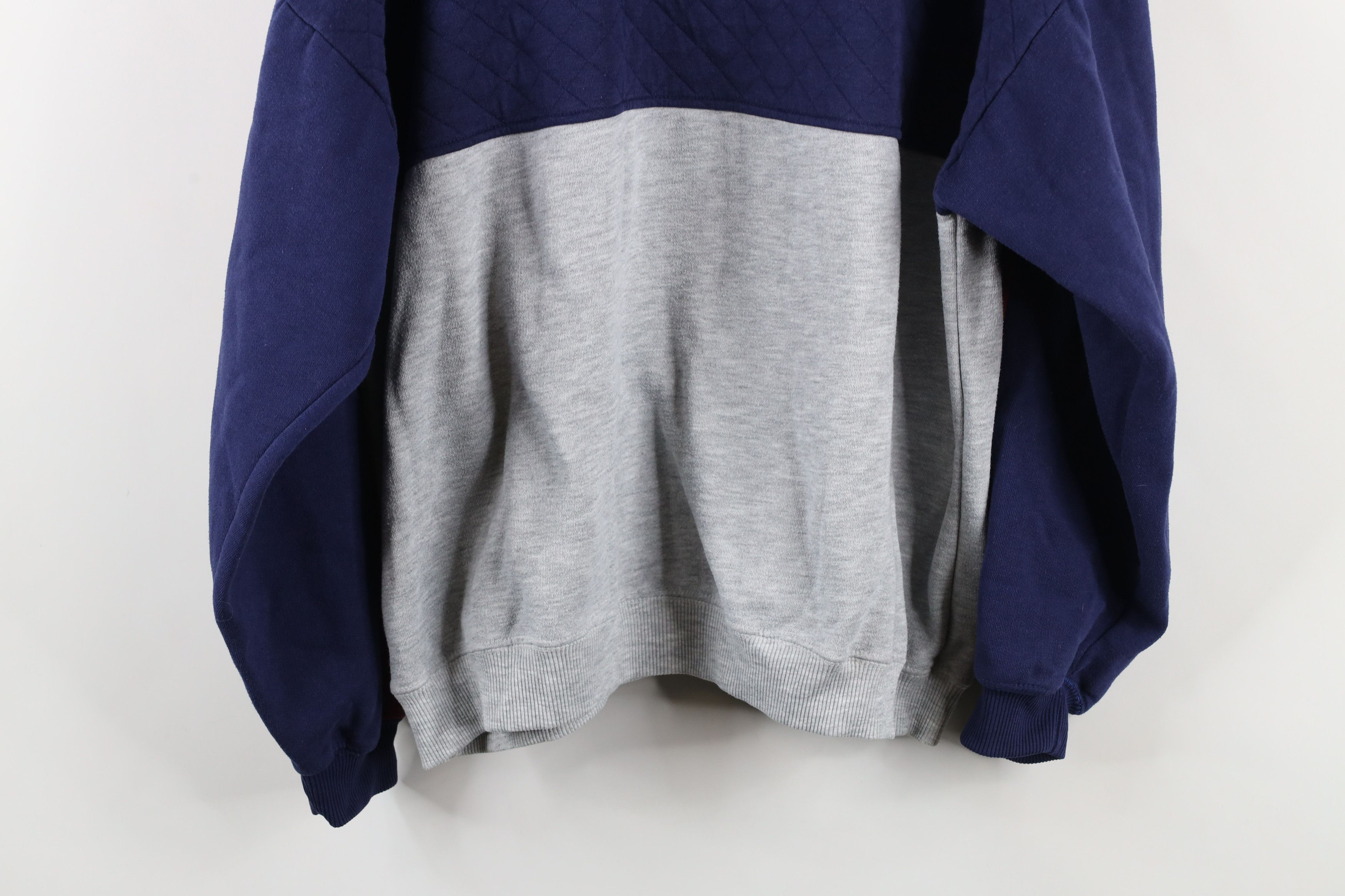 Vintage Vintage 90s Streetwear Block Boxy Fit Collared Sweatshirt Size US XL / EU 56 / 4 - 8 Thumbnail