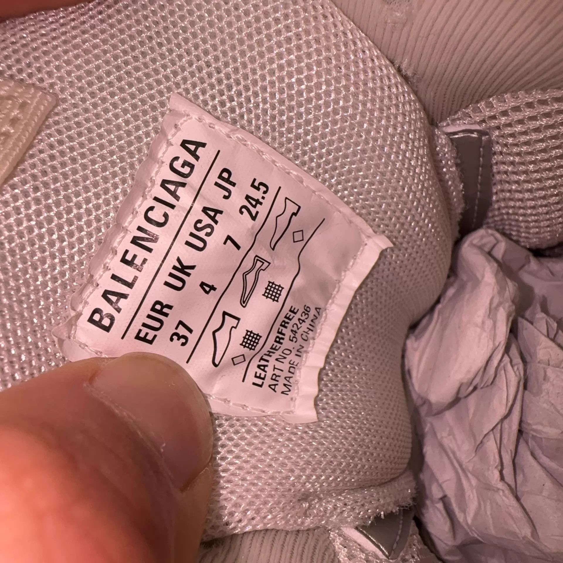 Balenciaga Balenciaga Track 1.0 White 37 Size US 7 / IT 37 - 7 Thumbnail