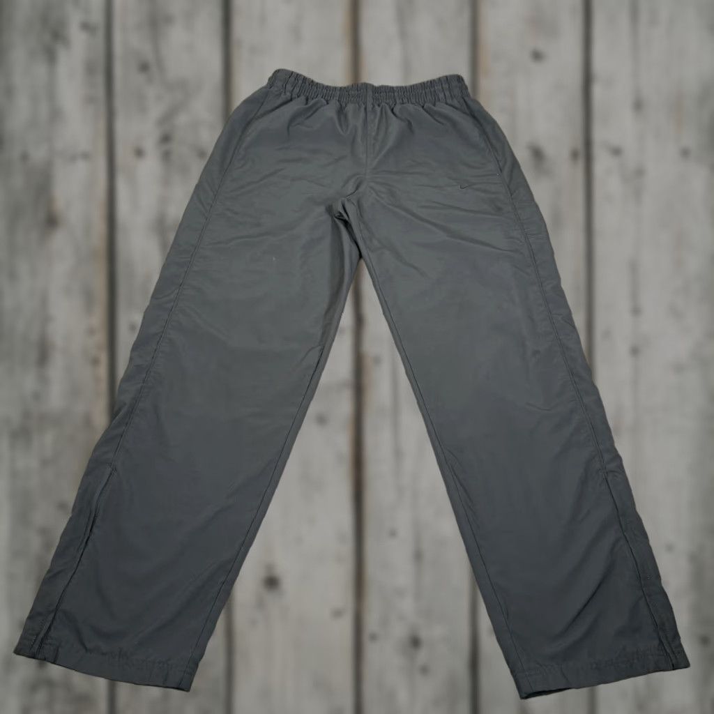 Nike Vintage Nike Pants Mens Large Gray Track Windbreaker Lined Baggy Loose Y2K Size US 33 - 1 Thumbnail