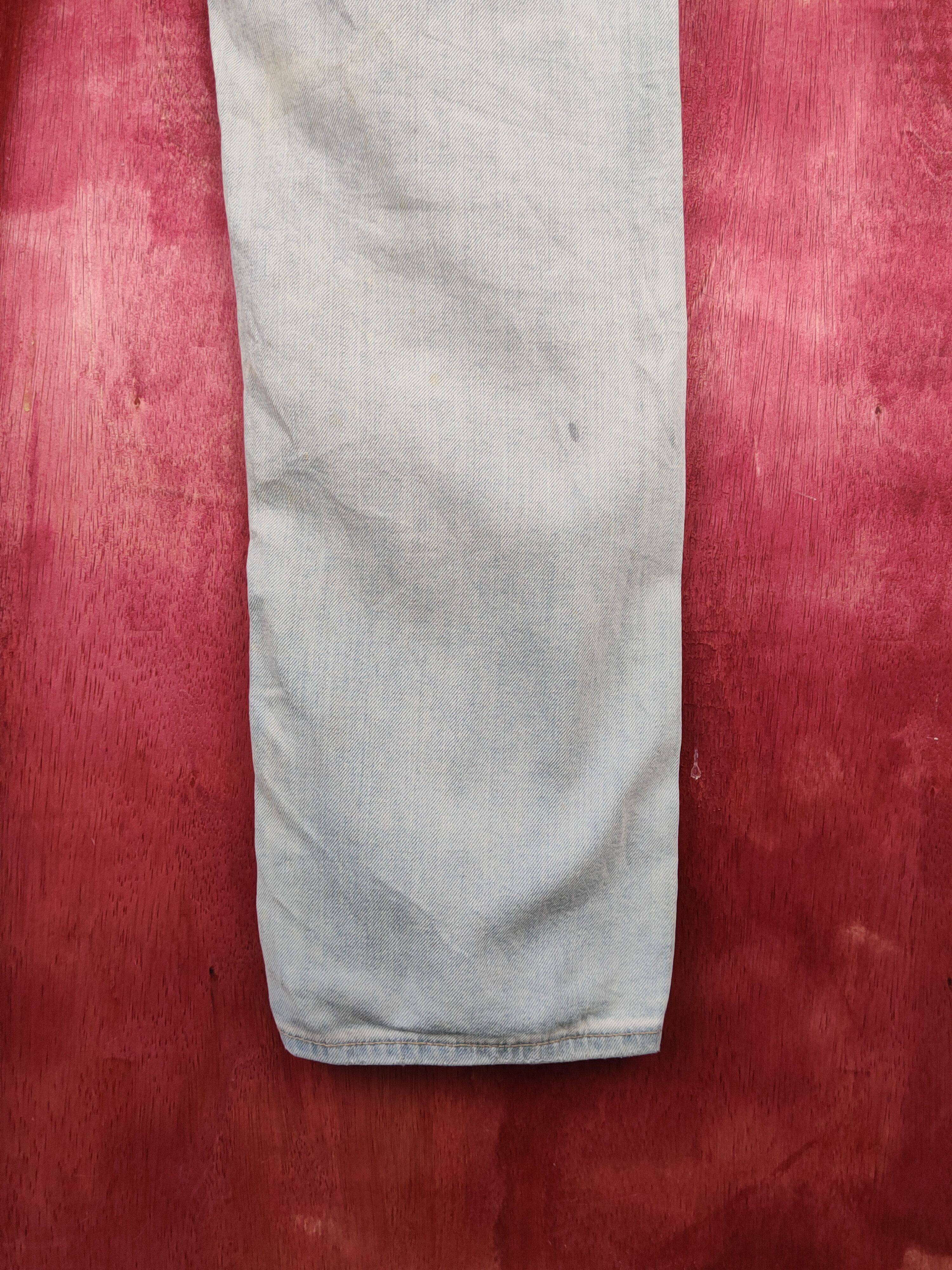 Japanese Brand Uniqlo Faded Distressed dirty patchwork ripped Denim #S1533 Size US 37 - 14 Thumbnail