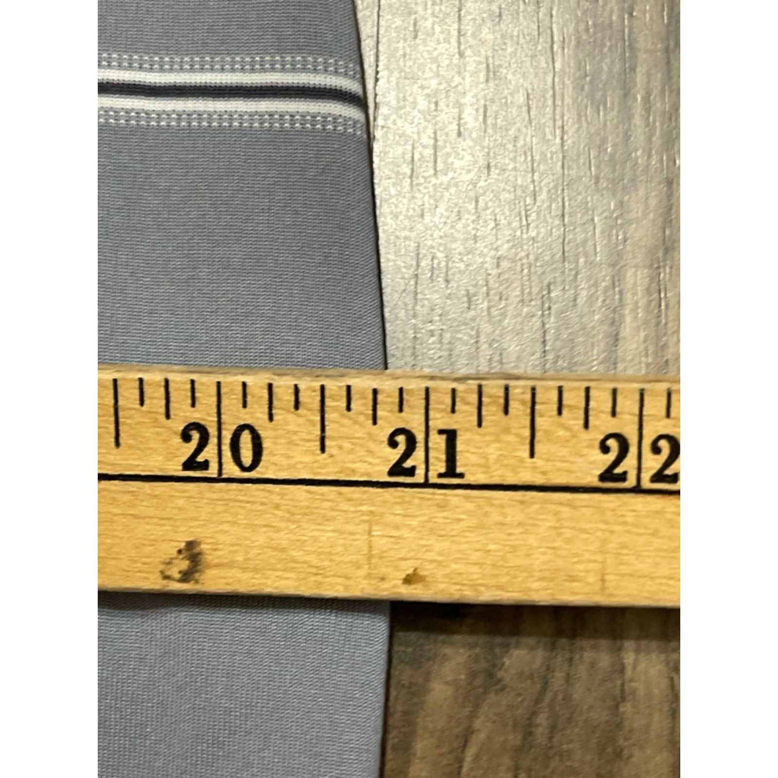 George George Polo Shirt, Men's Medium, Gray White Stripe, Short Sleeve, Casual, Brand George, Regular Fit, White, M Size US M / EU 48-50 / 2 - 4 Thumbnail