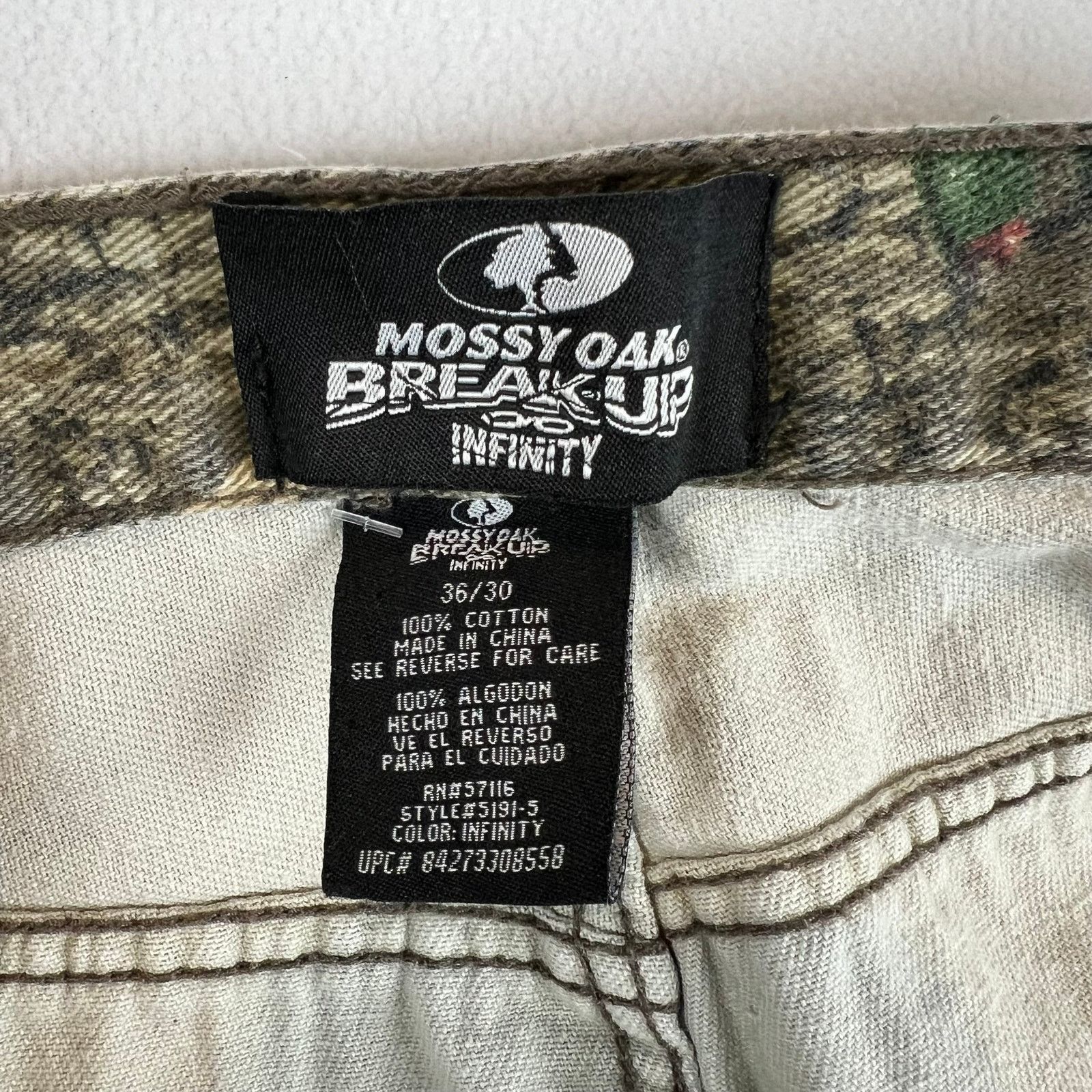 Mossy Oaks Wrangler Pants Mens 42x32 Carpenter Utility Workwear Size US 34 / EU 50 - 3 Thumbnail