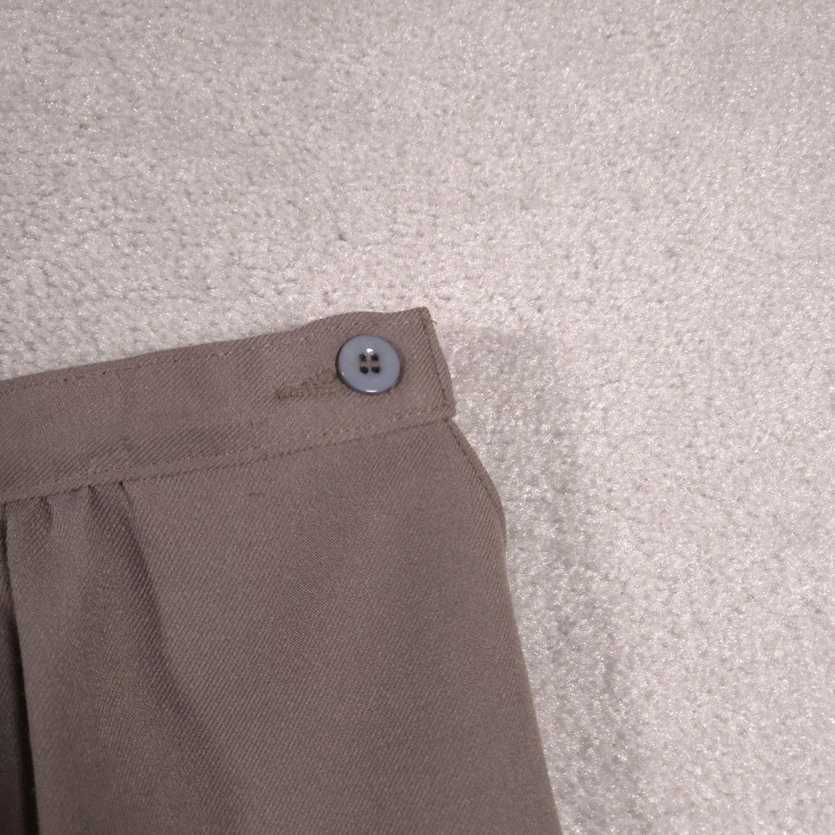 JCPenney JCPenney Skirt Womens 14 Brown A-Line Midi Polyester Twill Pockets Career Office Size 36" / US 14 / IT 50 - 5 Thumbnail