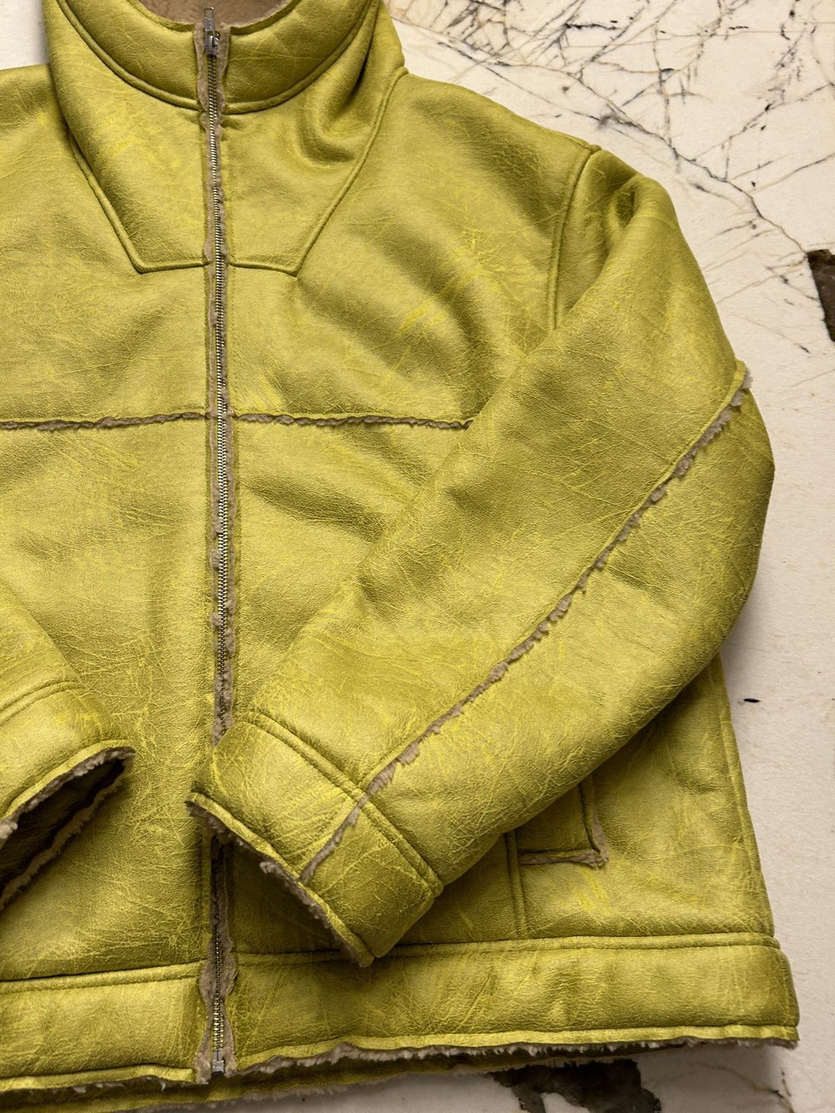 Supreme Faux Leather Shearling Hooded Jacket SS23 Size US XL / EU 56 / 4 - 4 Thumbnail