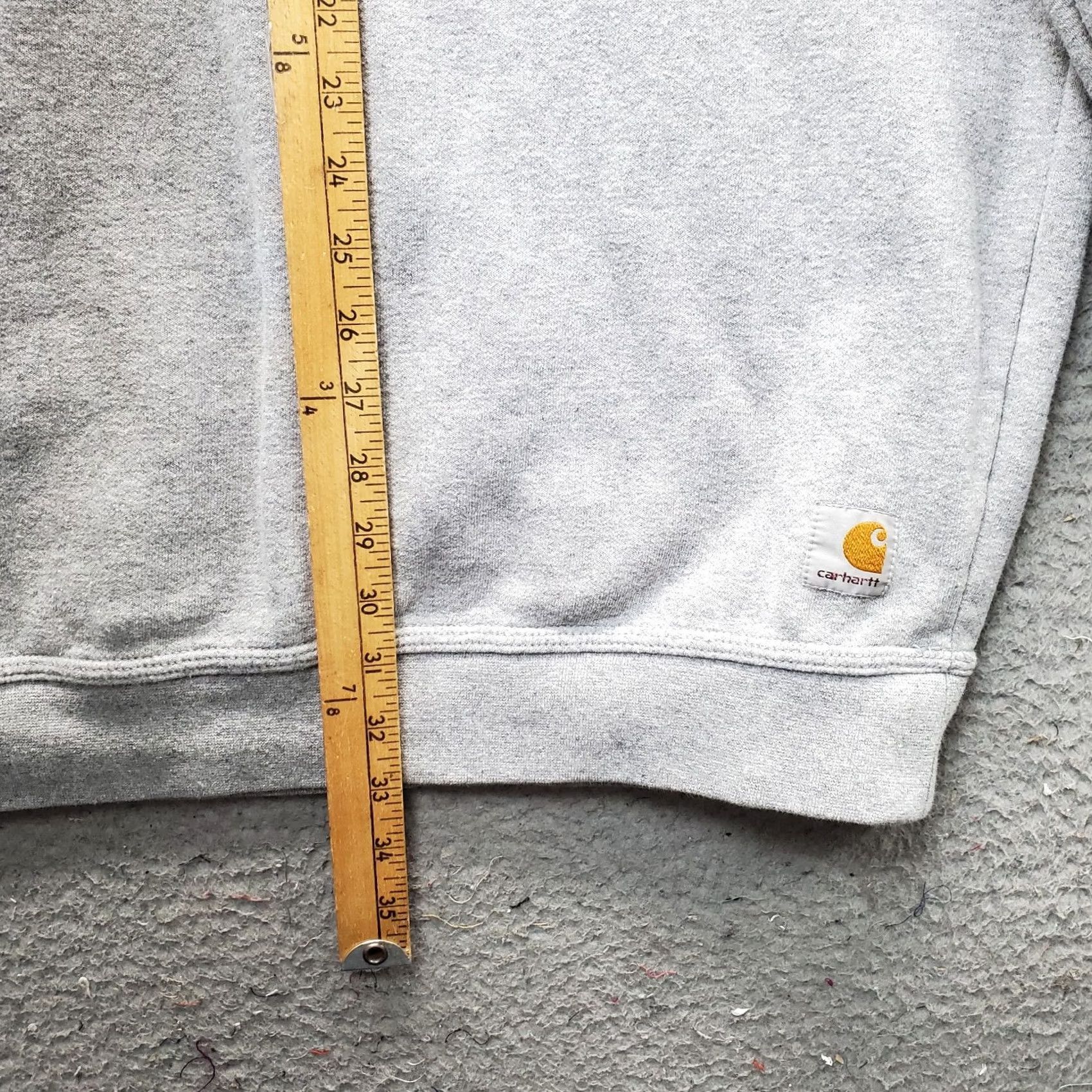 Carhartt Carhartt Mens 3XL Sweatshirt Gray Heather Fleece Lined Crew Neck Pullover Loose Fit Size US XXL / EU 58 / 5 - 3 Thumbnail