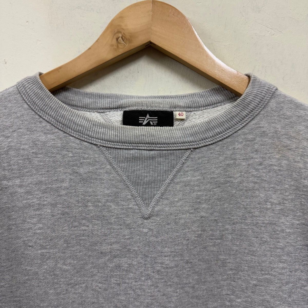 Alpha Industries Vintage Alpha Industries Plain Sweatshirt Pullover Size US M / EU 48-50 / 2 - 2 Thumbnail