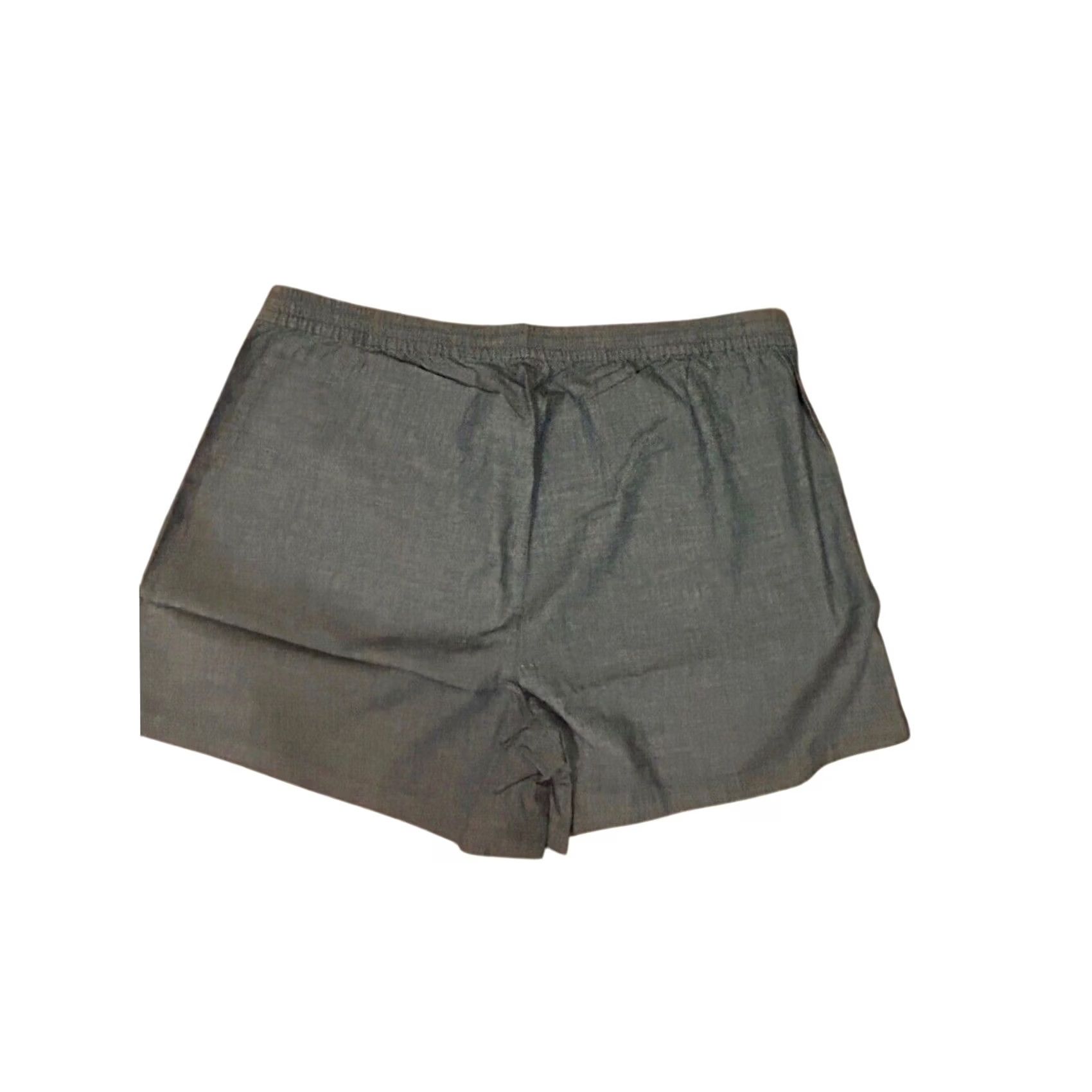 J.Crew J. Crew Womens Plus 2X Chambray Pull-On Shorts Blue Cotton Drawstring NWT Size 40" / US 18 - 2 Thumbnail