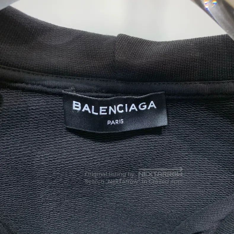 Balenciaga Balenciaga Logo Printed Open Cardigan Sweatshirt Size US M / EU 48-50 / 2 - 2 Thumbnail