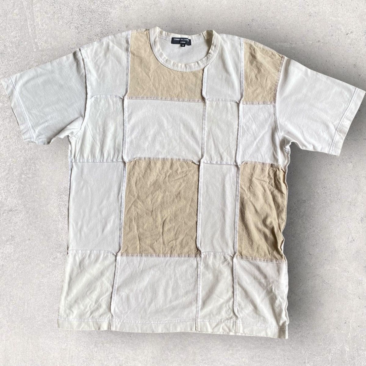Comme des Garcons Homme Cut And Sew Linen/Cotton T Shirt Size US S / EU 44-46 / 1 - 1 Thumbnail