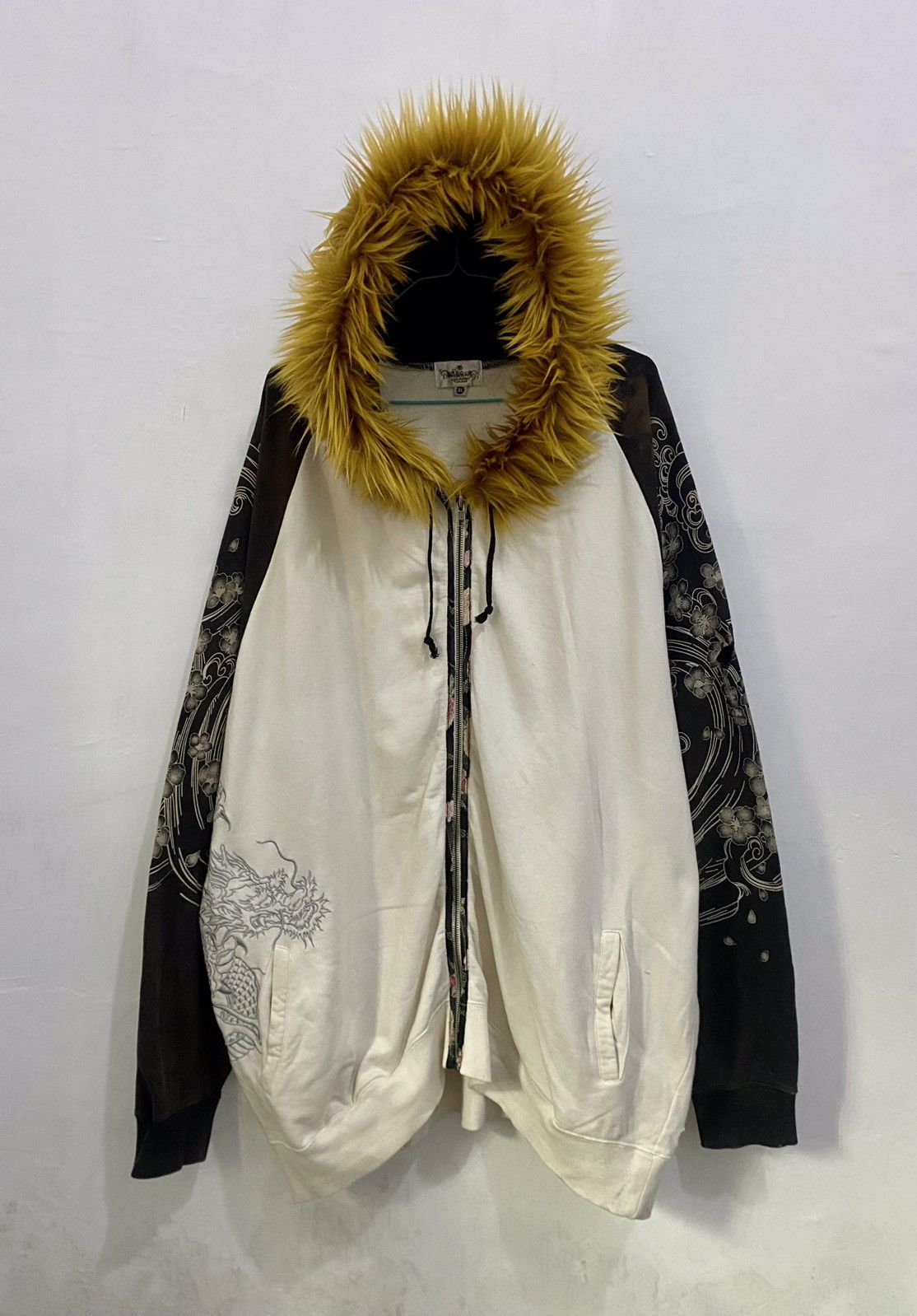 If Six Was Nine 💥Trashed💥Karakuri Tamashi Zipper Fur Hoodie LGB Style Size US XXL / EU 58 / 5 - 2 Thumbnail