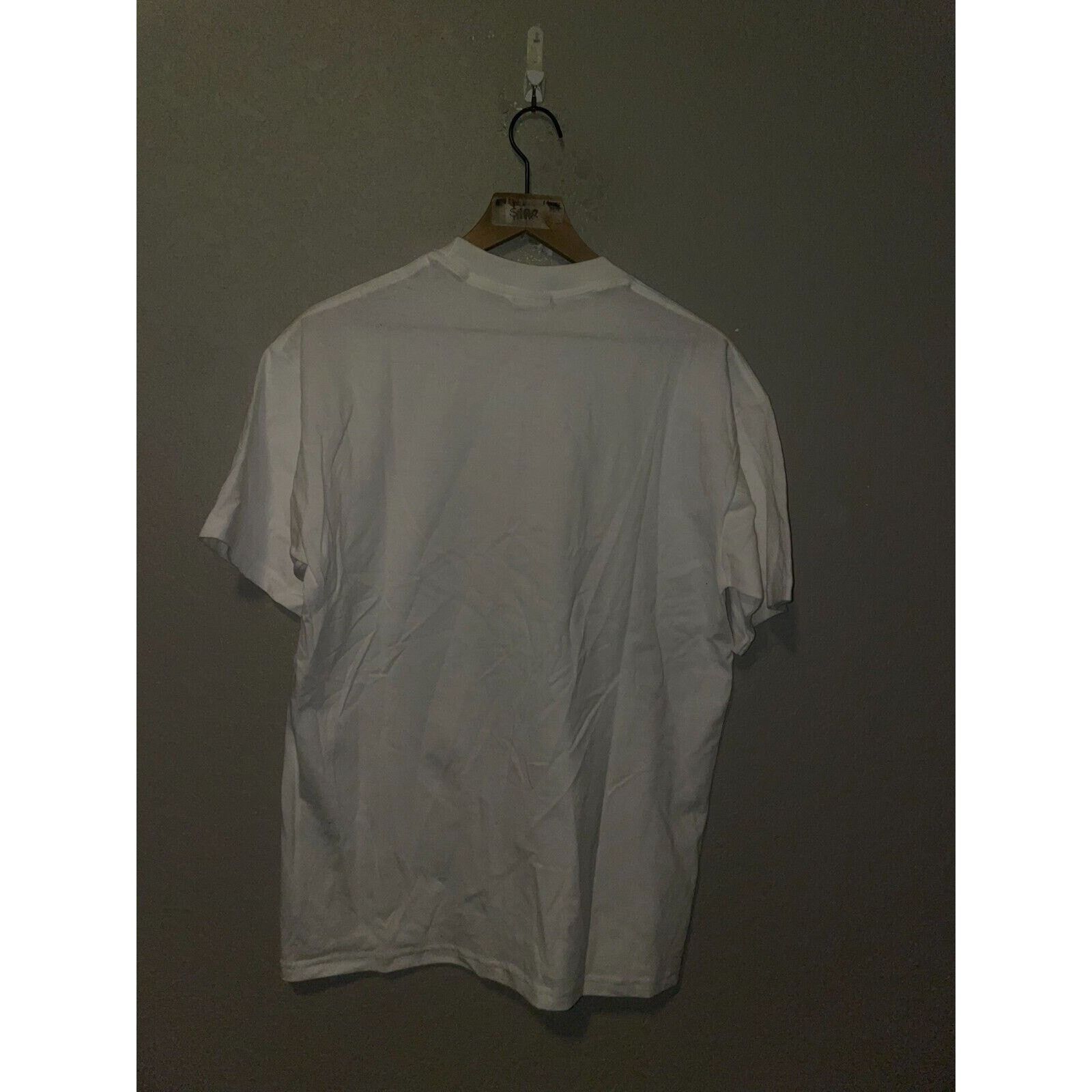 Jerzees Vintage Horse Shirt Misprint White Tee Medium 90s Test Print Size US M / EU 48-50 / 2 - 6 Thumbnail