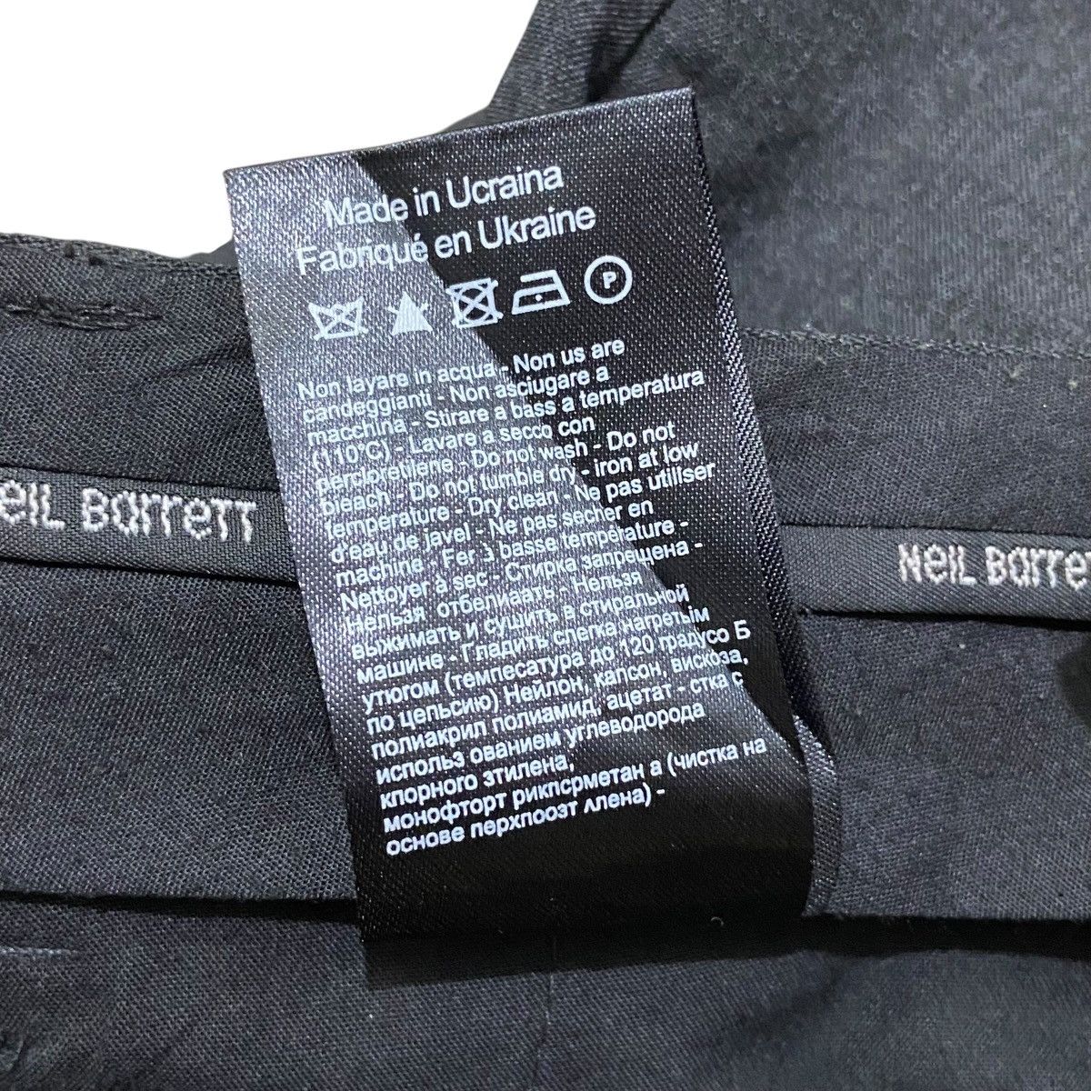 Neil Barrett Neil Barrett Skinny Fit Leg Zipper Trousers Size US 29 - 7 Thumbnail
