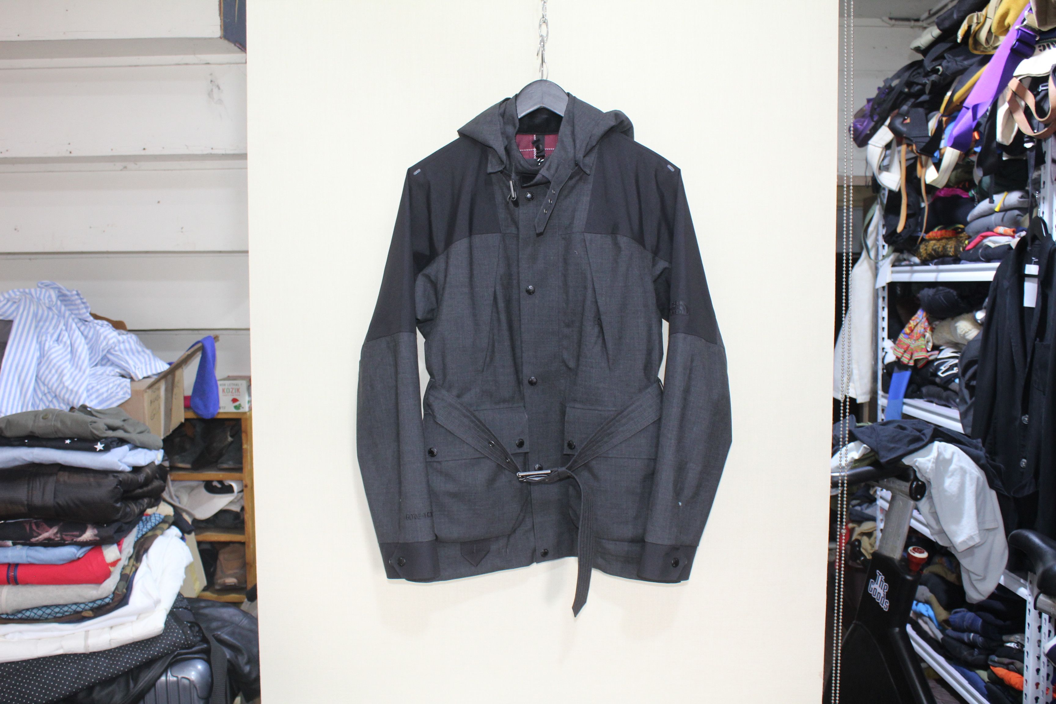 image of Belted Moutain Parka Kazuki Kuraishi in Grey, Men's (Size Small)
