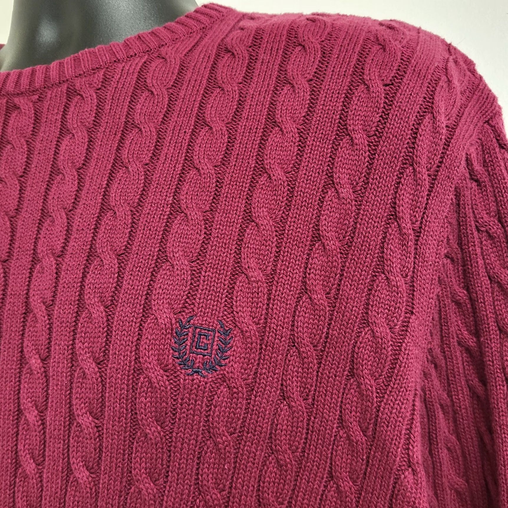 Chaps Chaps Ralph Lauren Womens Tunic Sweater Cable Knit Long Sleeve Size M Maroon Size M / US 6-8 / IT 42-44 - 6 Thumbnail