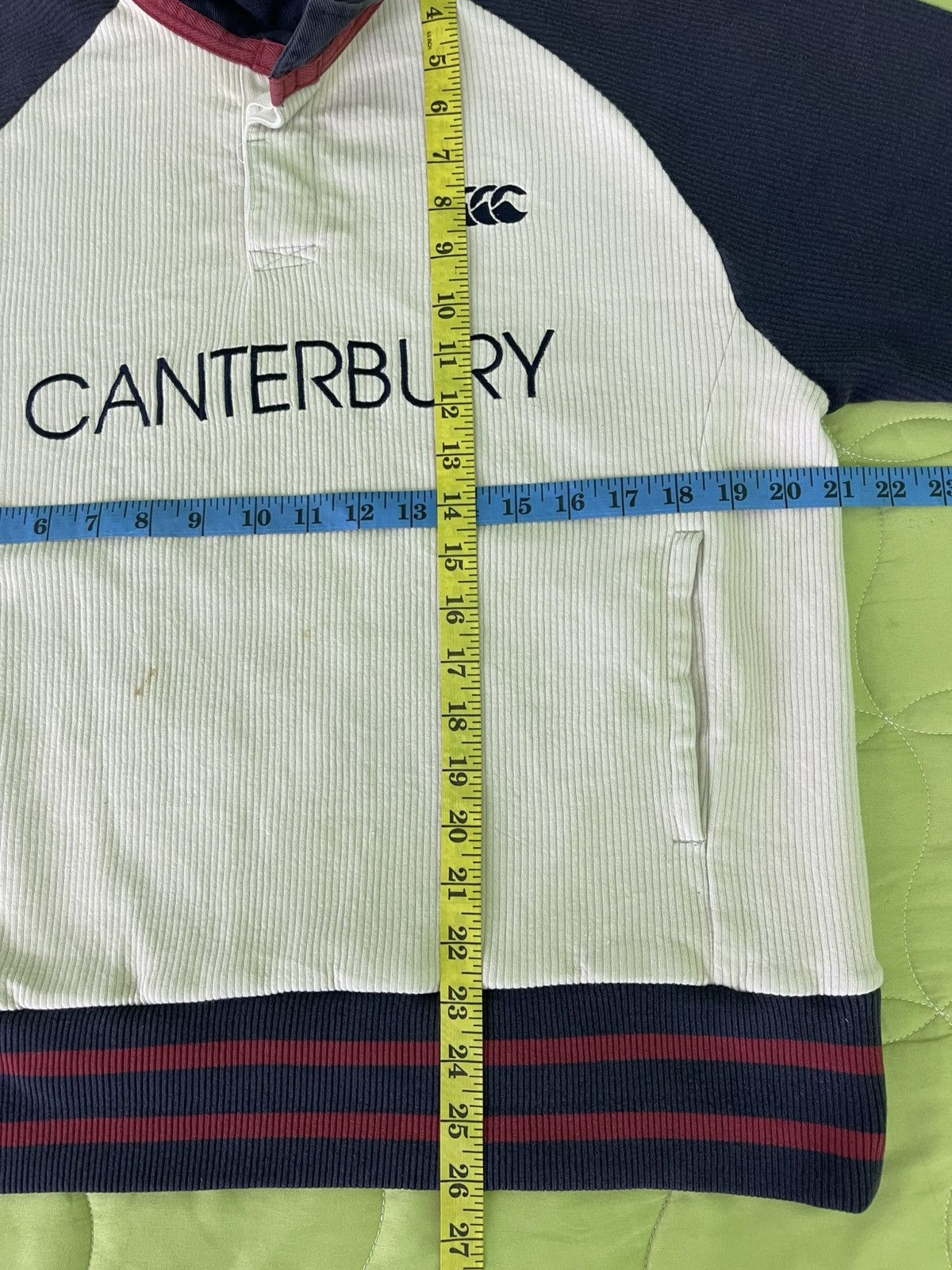 Canterbury of New Zealand Vintage 90's Canterbury Rugby Corduroy Red Trim Sweatshirt Size US M / EU 48-50 / 2 - 12 Thumbnail