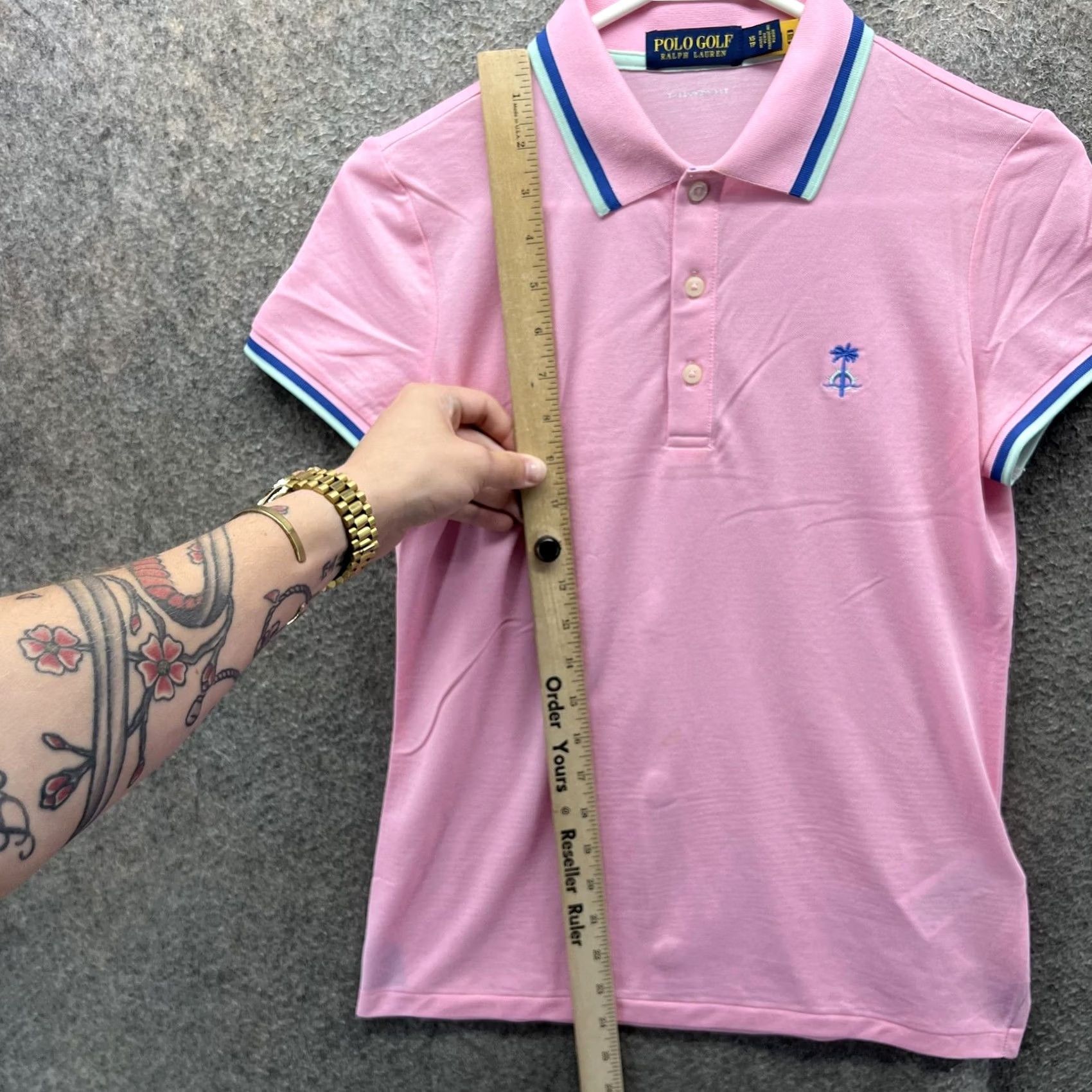 Polo Ralph Lauren VINTAGE Polo Ralph Lauren Polo Shirt Womens XS Pink Palm Tree Golf Performance Logo Size XS / US 0-2 / IT 36-38 - 7 Thumbnail