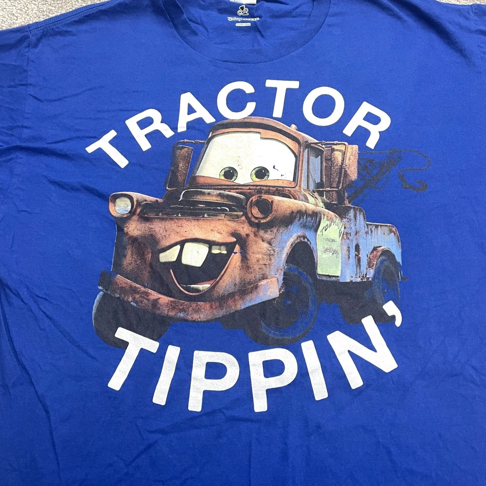 Port & Company Port & Company Disney Pixar Cars Tow Motor Graphic T-Shirt Mens XL Blue Crew Neck Short Sleeve Size US XL / EU 56 / 4 - 3 Thumbnail