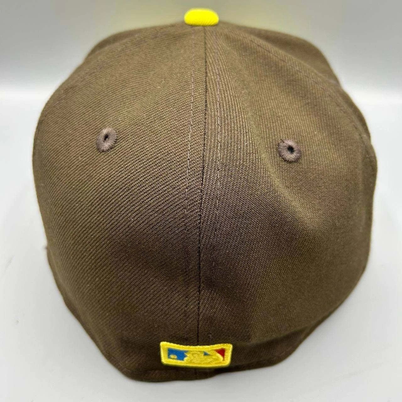 New Era Los Angeles LA Dodgers Hat Men 7 3/8 Brown MLB Fitted Cap Size ONE SIZE - 8 Thumbnail