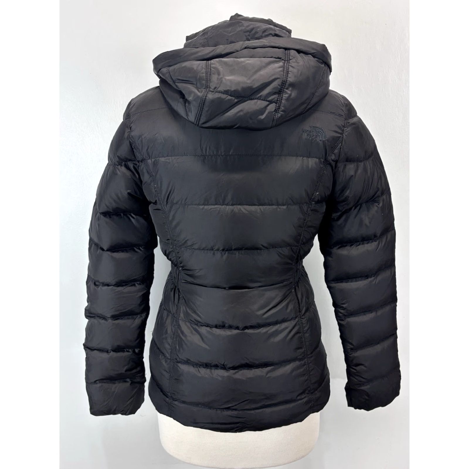 The North Face THE NORTH FACE Puffer Jacket Parka Women XS / TP Black Down Hooded Full Zip Insulated Logo Winter Fall Size XS / US 0-2 / IT 36-38 - 3 Thumbnail