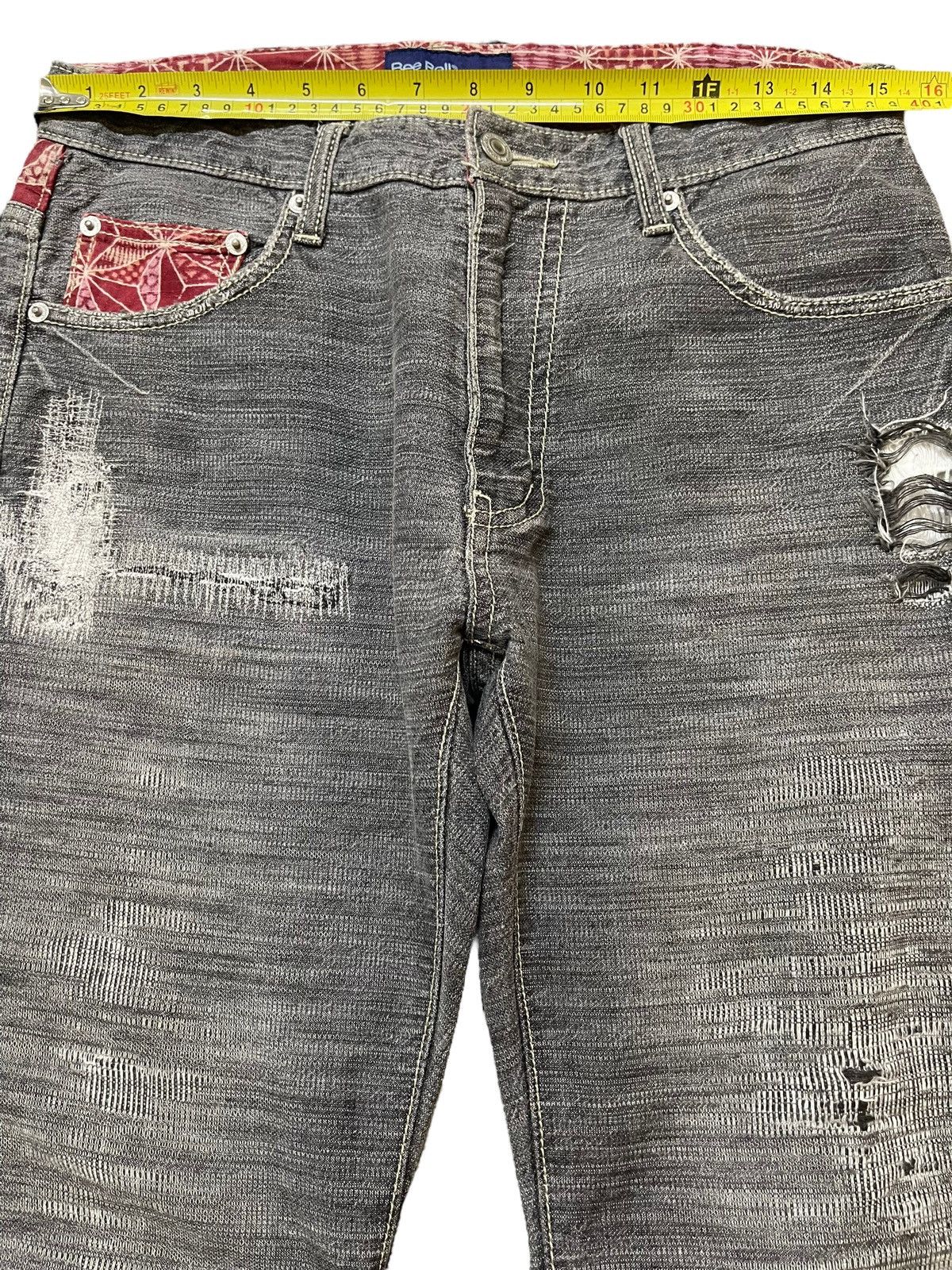 Kapital Vintage Japanese Brand Faded Wash Style Loose Jeans Size US 30 / EU 46 - 11 Thumbnail