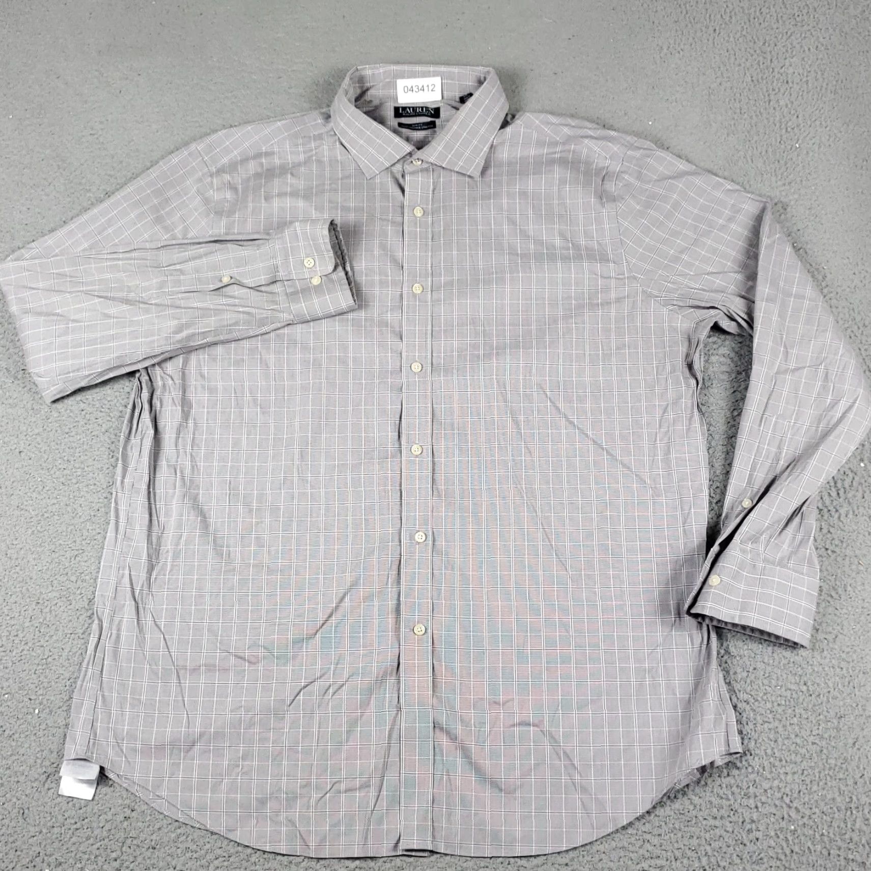 Ralph Lauren Ralph Lauren Button-Up Shirt Mens 2XL Gray Plaid Long Sleeve Casual Size US XXL / EU 58 / 5 - 2 Thumbnail