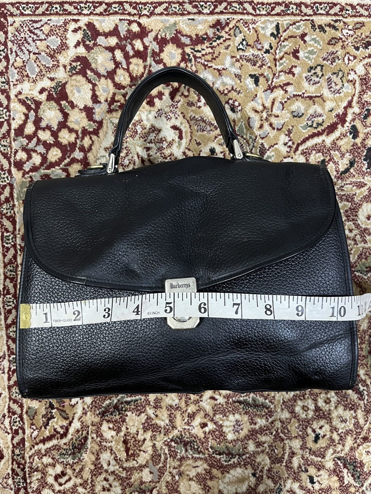 Burberry Burberry Leather Satchel Black Size ONE SIZE - 8 Thumbnail