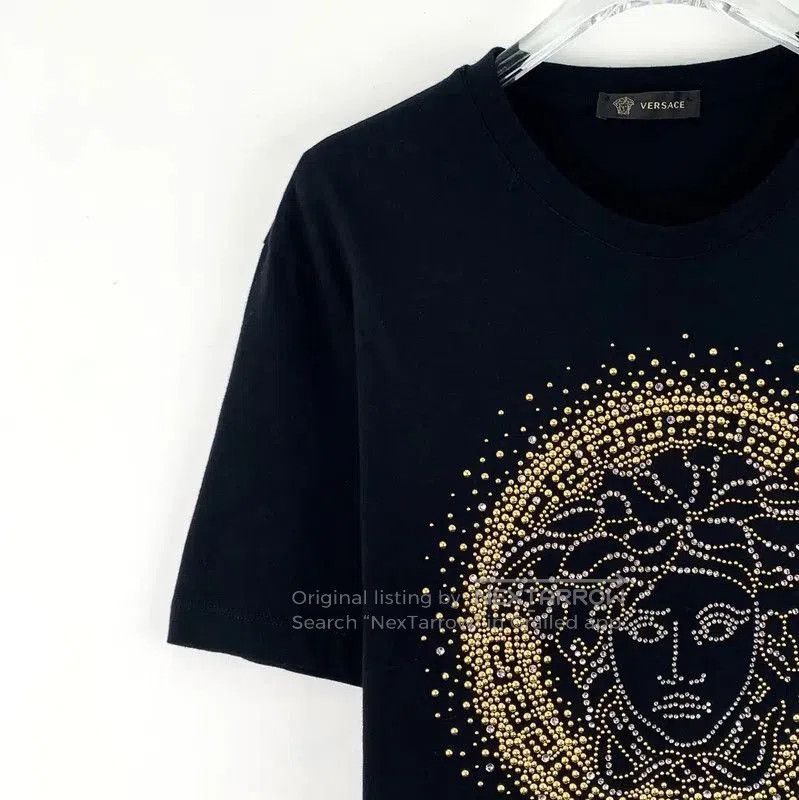 Versace Versace Black Cotton Women's T-Shirt . Size M / US 6-8 / IT 42-44 - 3 Thumbnail