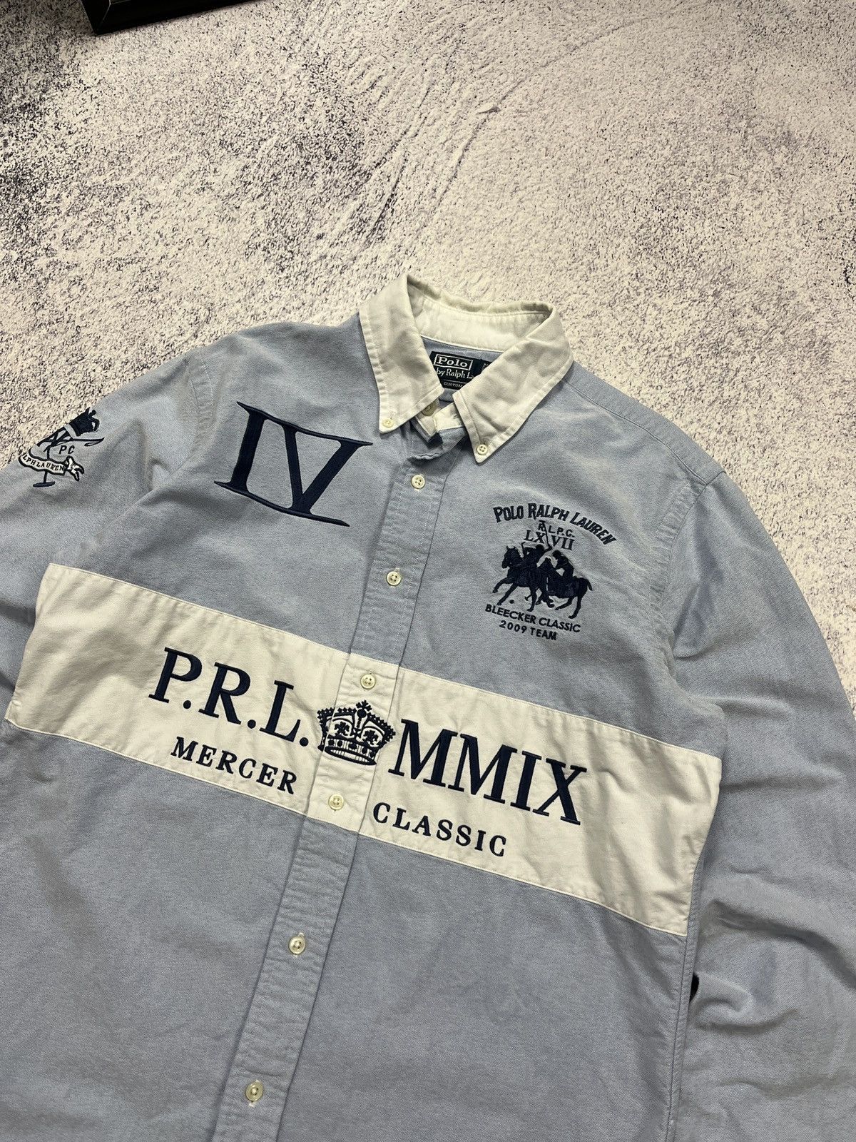 Polo Ralph Lauren × Ralph Lauren × Vintage Polo Ralph Lauren Mercer Bleecker Classic 2009 Team Shirt Size US M / EU 48-50 / 2 - 5 Thumbnail