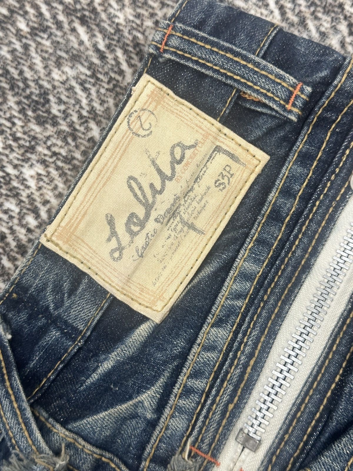 If Six Was Nine Lolita Distressed Denim Jeans Size US 30 / EU 46 - 7 Thumbnail