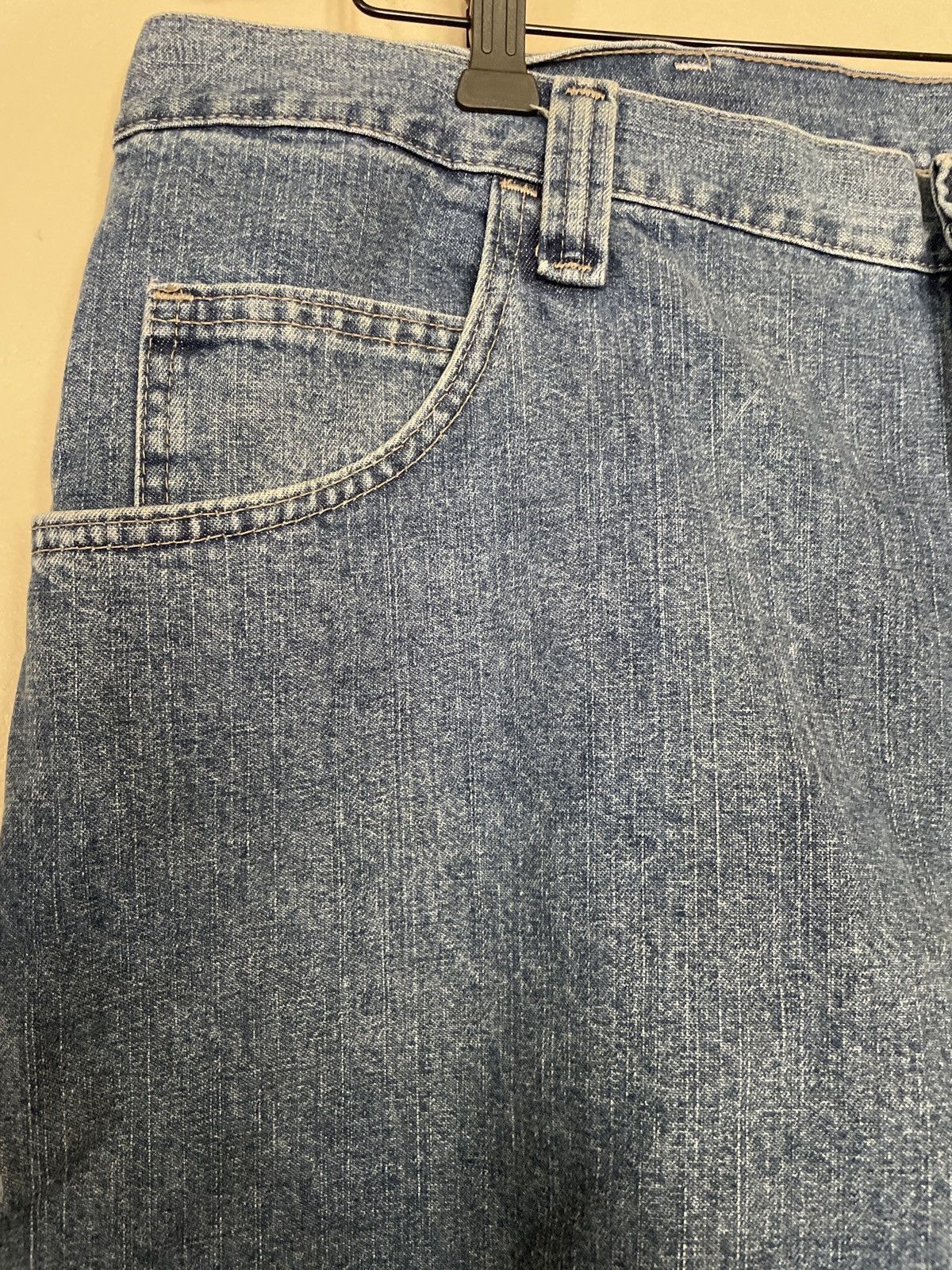 Vintage × Wrangler Vintage Y2K Wrangler Carpenter Jorts Jean Shorts Blue Denim Size US 40 / EU 56 - 2 Thumbnail