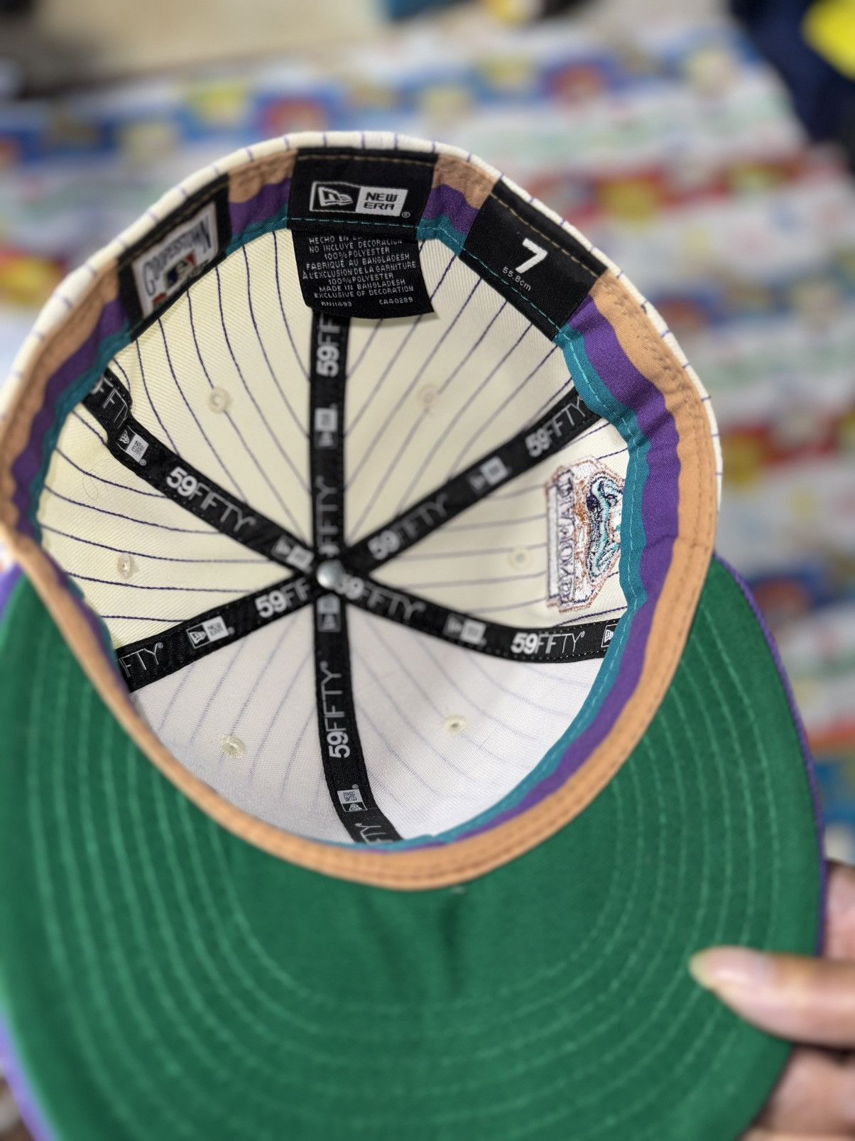 New Era Arizona Diamondbacks Chrome Pinstripe 59FIFTY Fitted Hat Size ONE SIZE - 4 Thumbnail