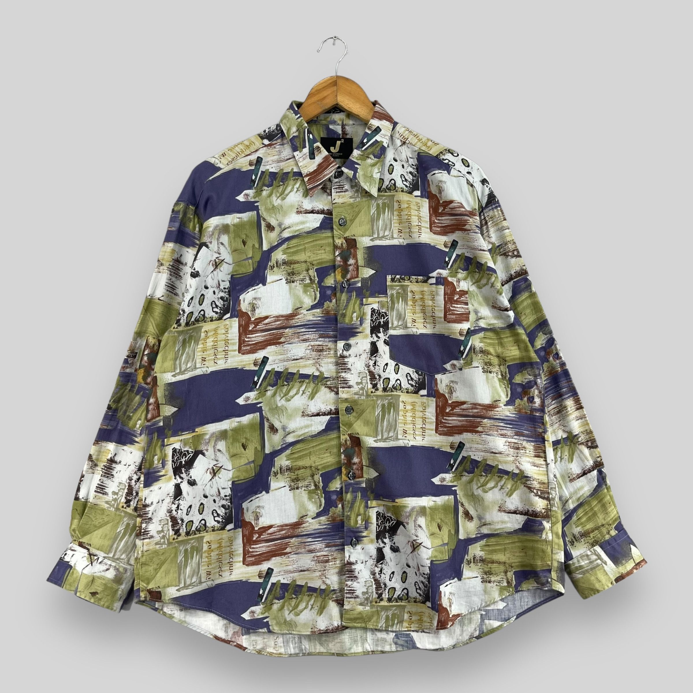 Art Comes First × Japanese Brand × Vintage MR JUNKO Pop Art Psychedelic Crazy Funky Motive Button Up Size US L / EU 52-54 / 3 - 1 Thumbnail