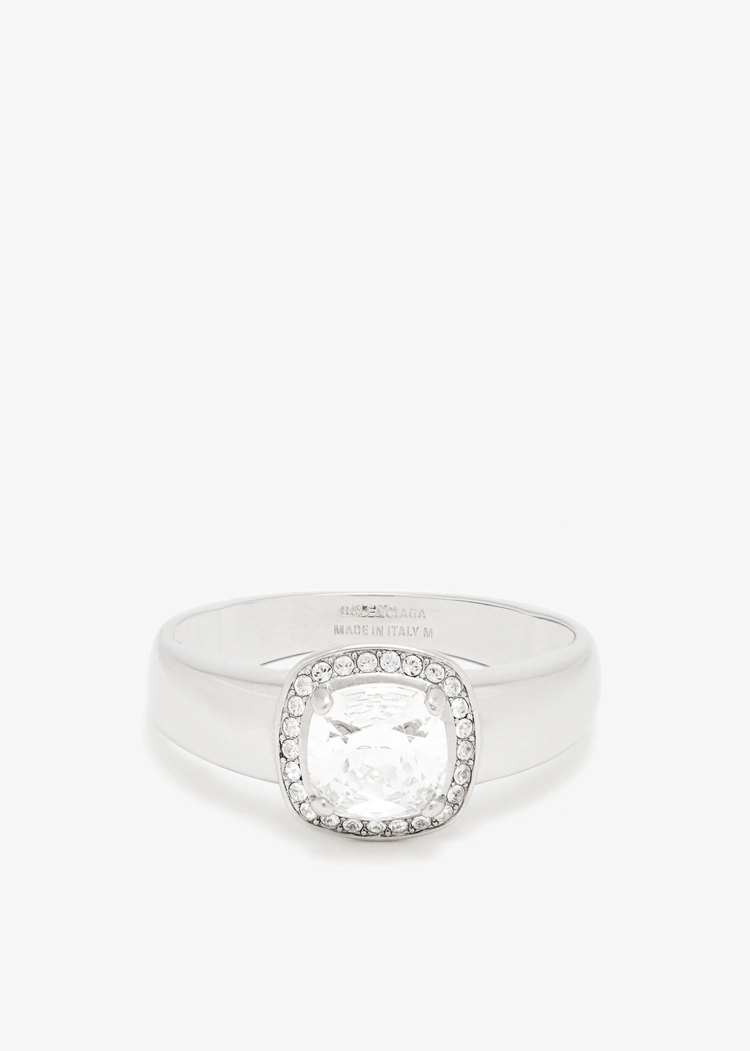 Balenciaga o1w1db10825 Size: OS / Maxi Solitaire Ring in Silver Size ONE SIZE - 3 Thumbnail