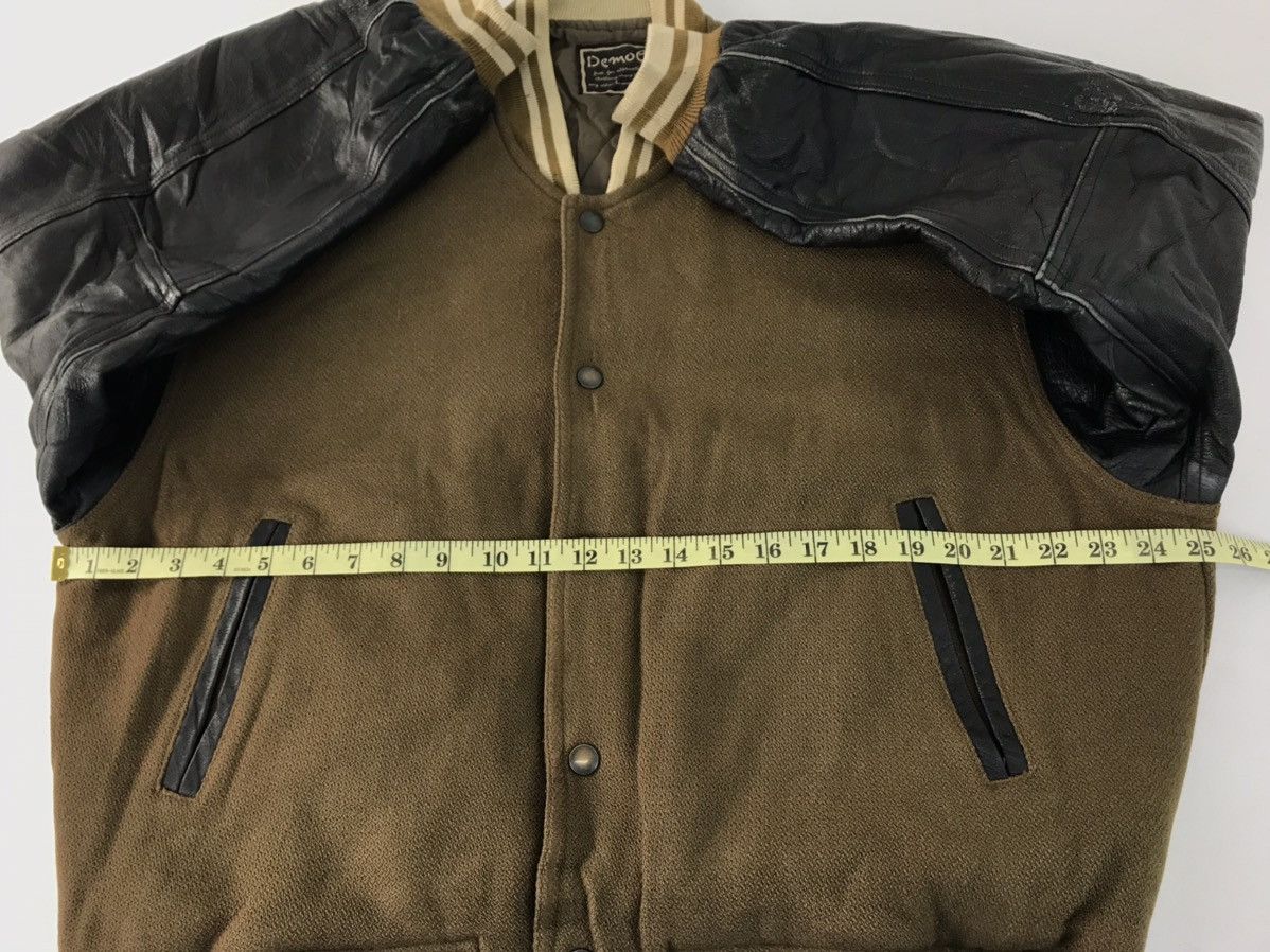 Vintage Demob Men DRH Simple Varsity Jacket Leather Sleeve Size US L / EU 52-54 / 3 - 9 Thumbnail