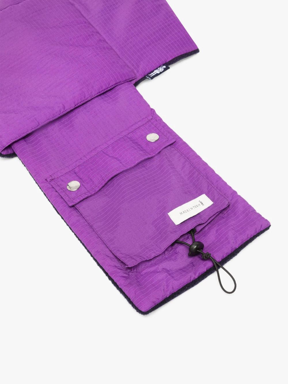 Mackintosh o1mle0424 Size: OS Fleece Scarf in Navy/Purple Size ONE SIZE - 4 Thumbnail
