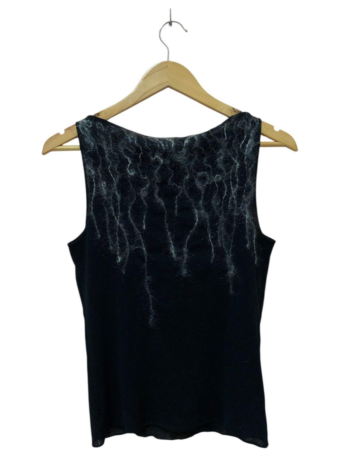 Vivienne Tam Vivienne Tam - F/W’99 - Black & White Yarn - Tank Top Size XS / US 0-2 / IT 36-38 - 3 Thumbnail