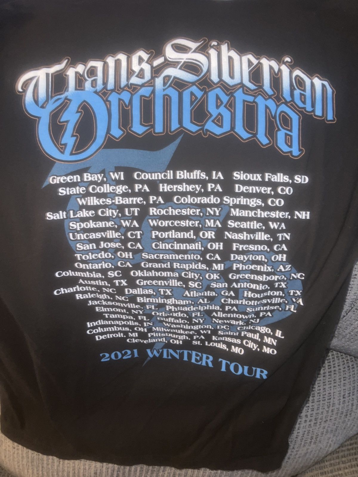 Tultex Tultex Trans-Siberian Orchestra 2021 Winter Tour Violin Tee Size US M / EU 48-50 / 2 - 5 Thumbnail