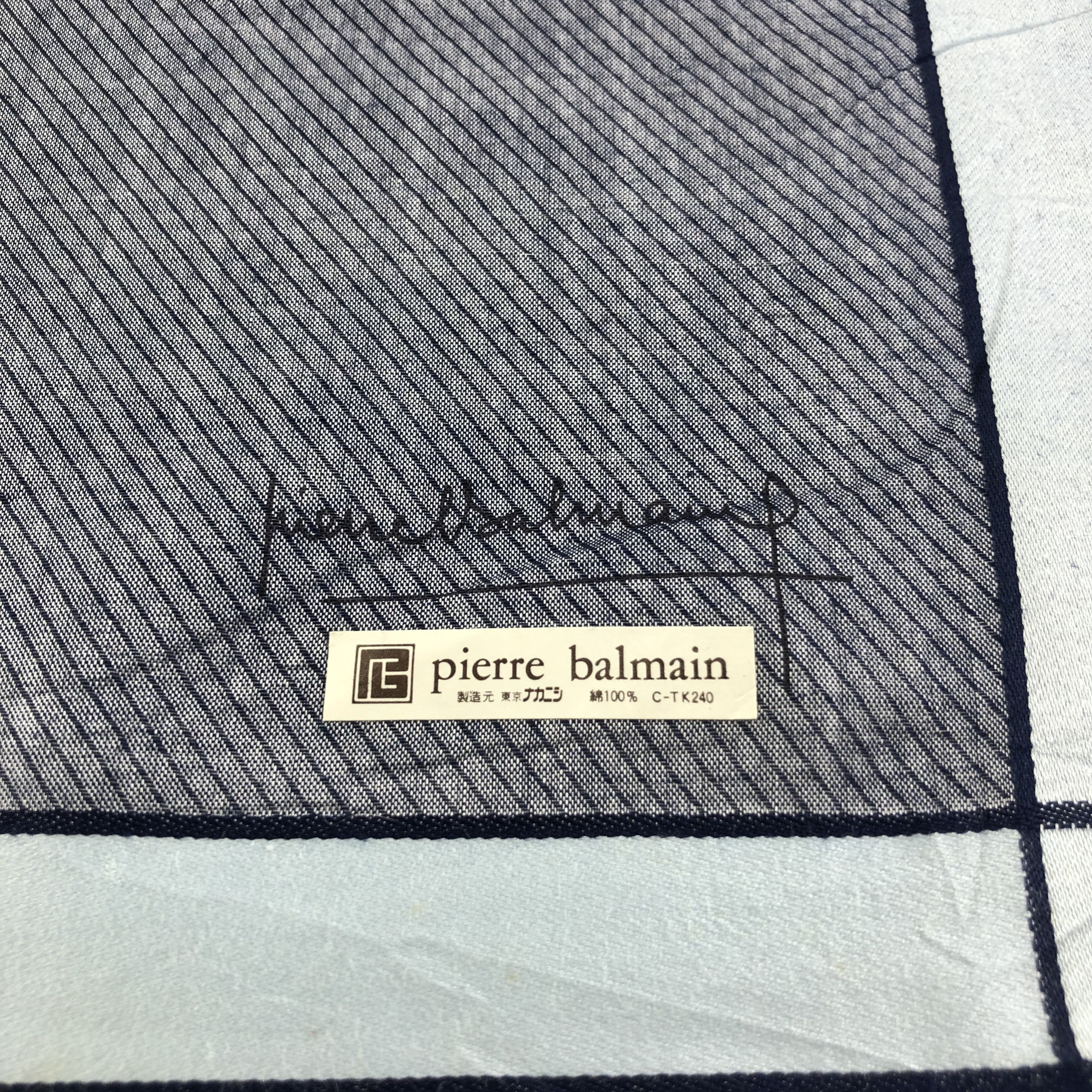 Pierre Balmain × Vintage Pierre Balmain Handkerchief Neckerchief Bandana H1711 Size ONE SIZE - 4 Thumbnail